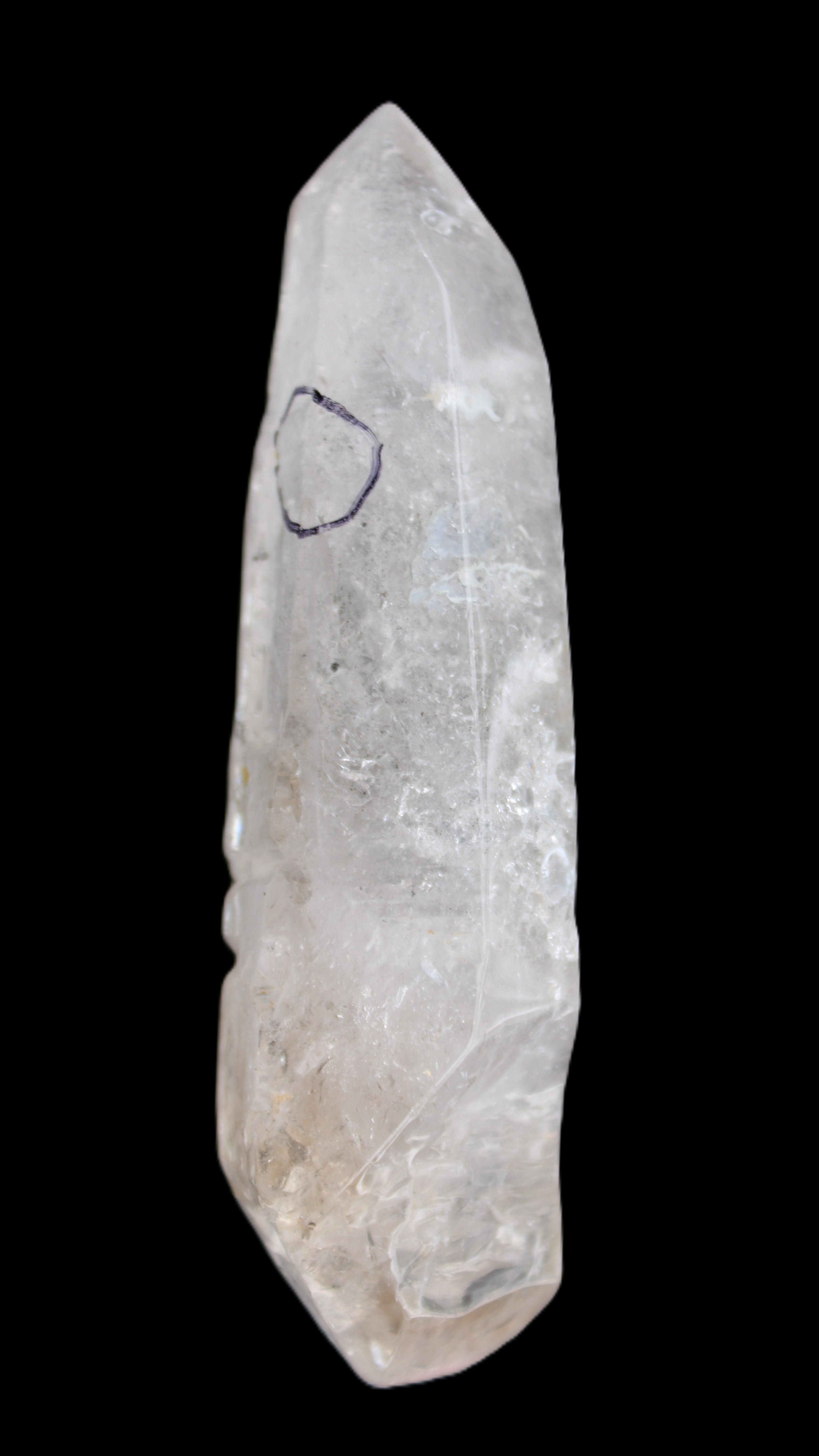 Herkimer Diamond Quartz Enhydro 110*37*17mm 120g in sunlight - Rocks and Things Store