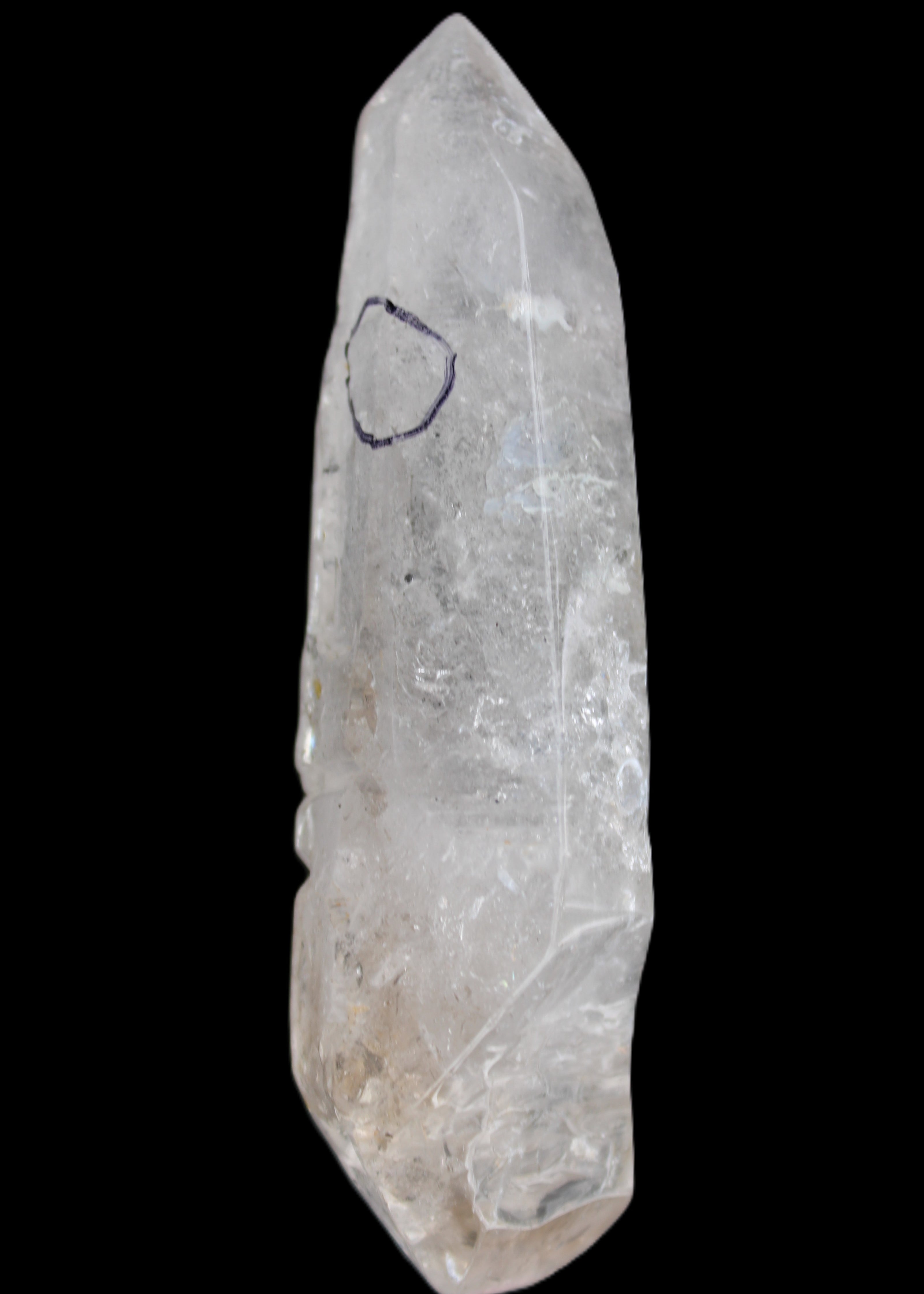 Herkimer Diamond Quartz Enhydro 110*37*17mm 120g in sunlight - Rocks and Things Store