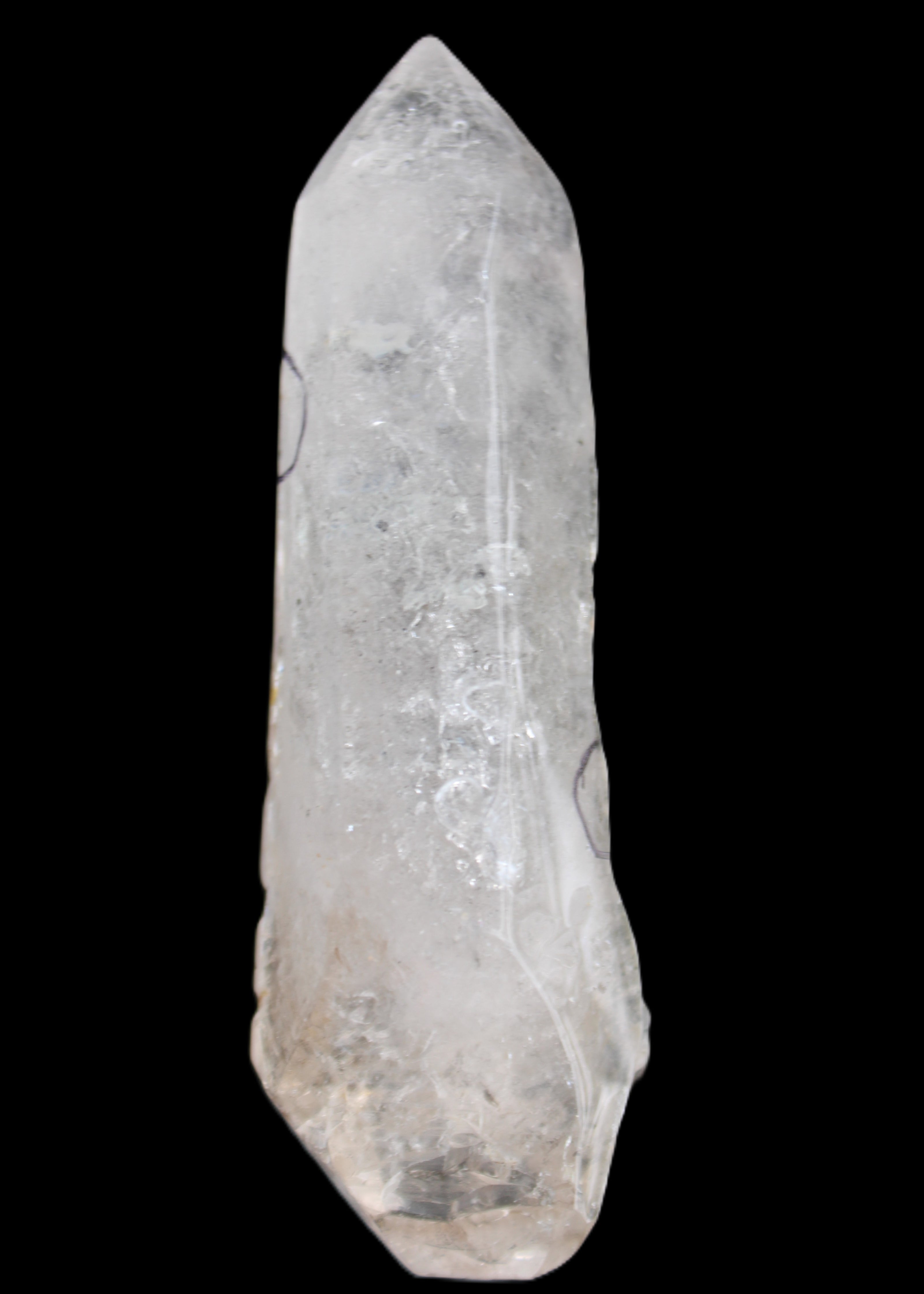 Herkimer Diamond Quartz Enhydro 110*37*17mm 120g in sunlight - Rocks and Things Store