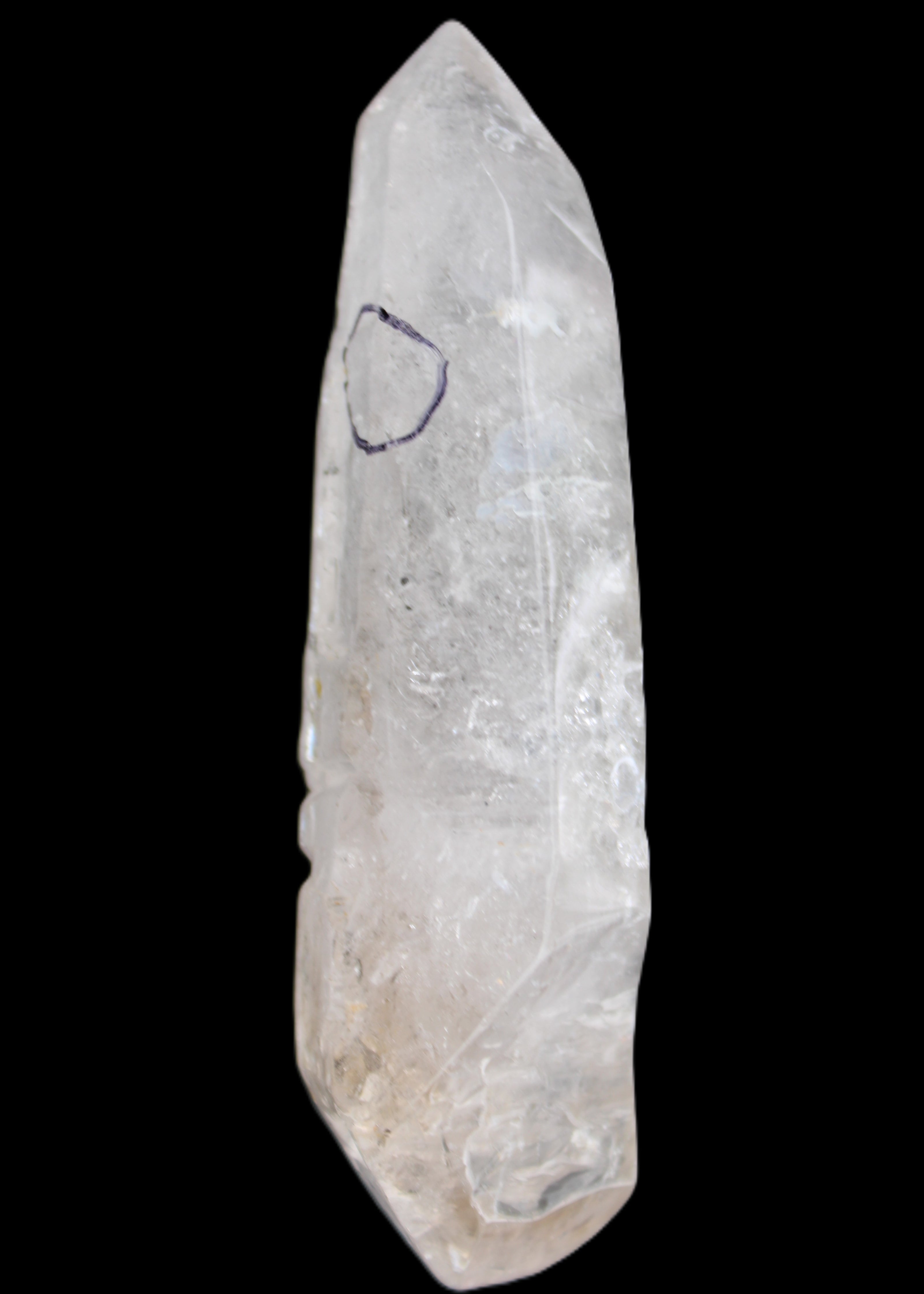 Herkimer Diamond Quartz Enhydro 110*37*17mm 120g in sunlight - Rocks and Things Store