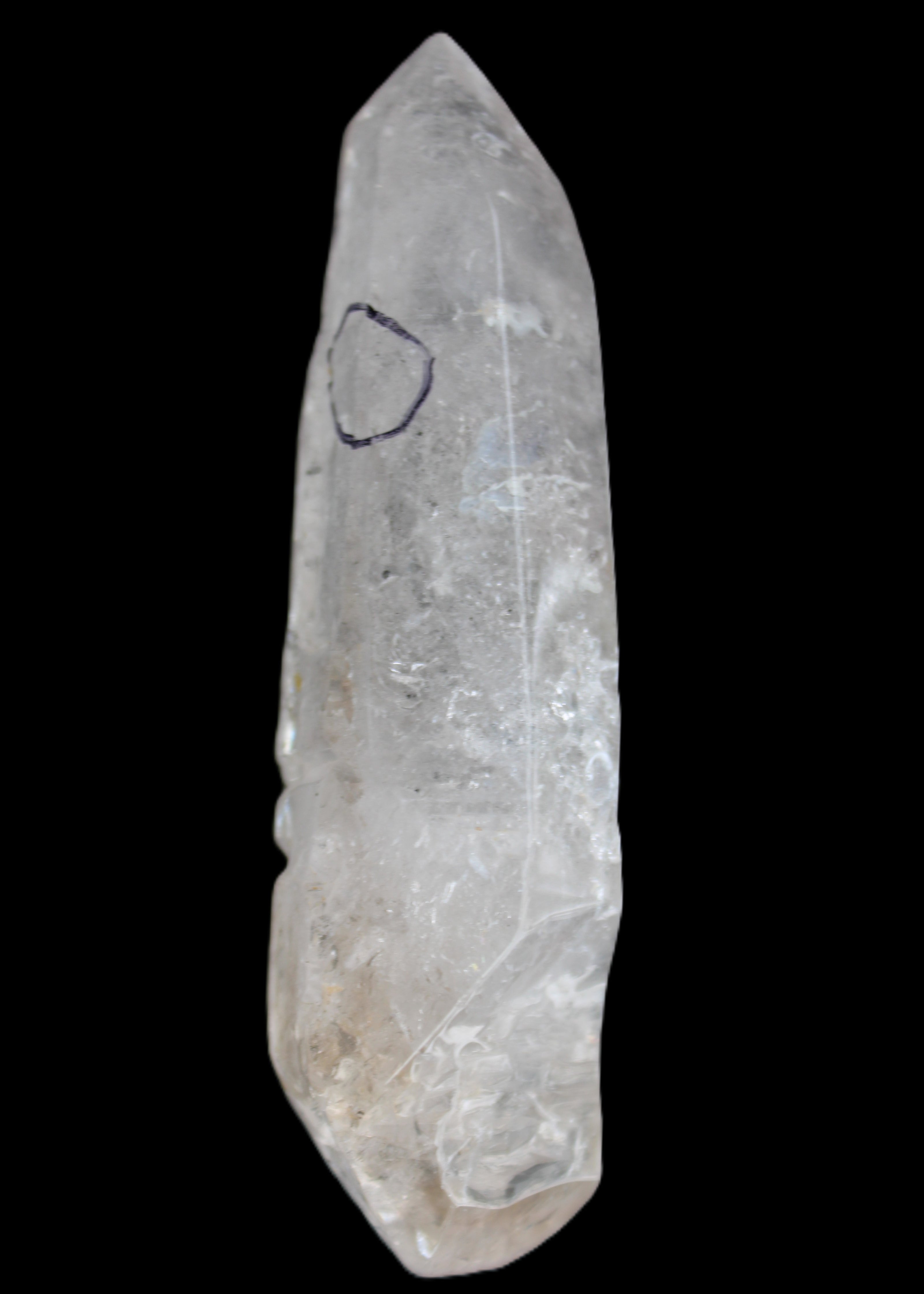 Herkimer Diamond Quartz Enhydro 110*37*17mm 120g in sunlight - Rocks and Things Store
