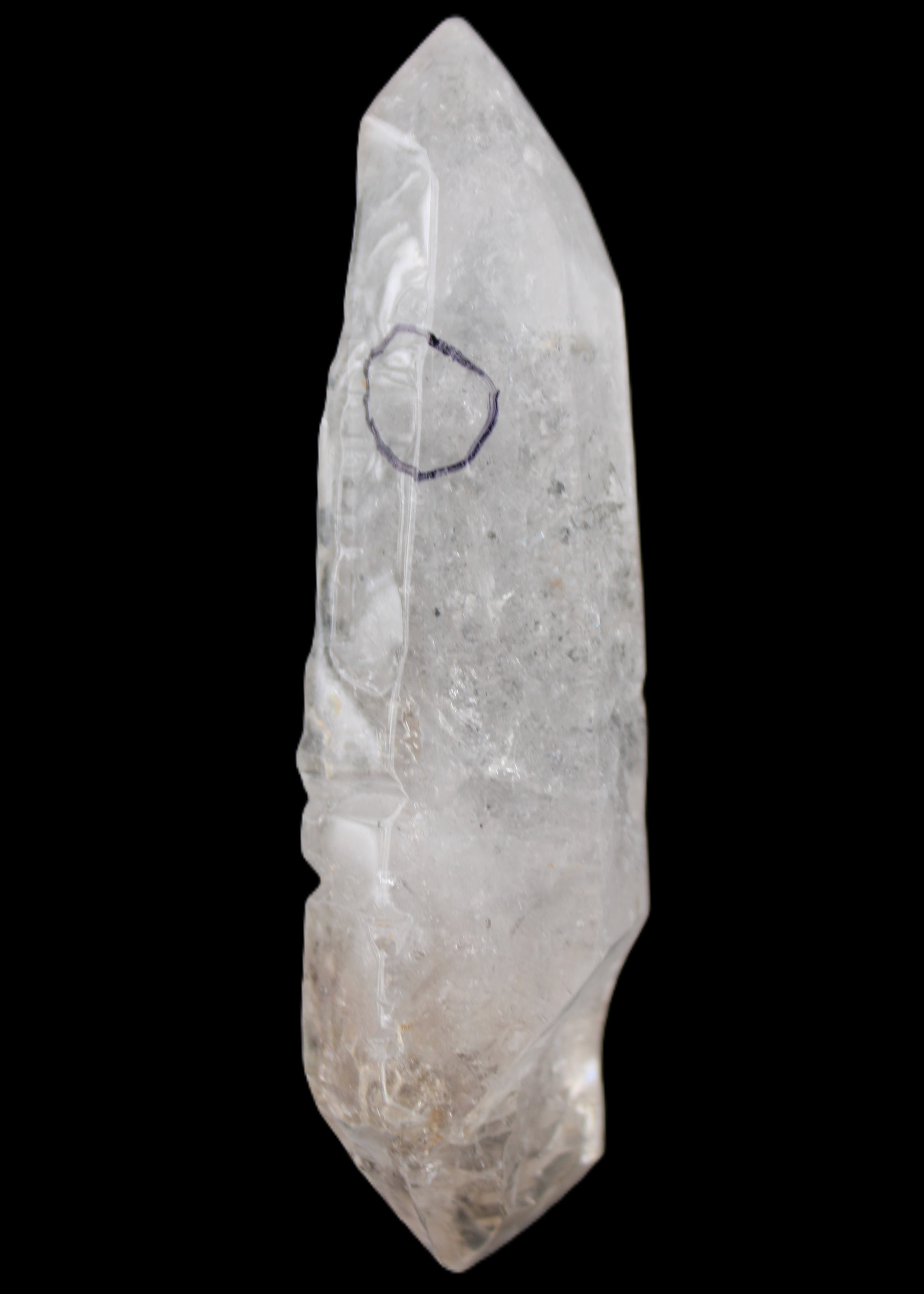 Herkimer Diamond Quartz Enhydro 110*37*17mm 120g in sunlight - Rocks and Things Store