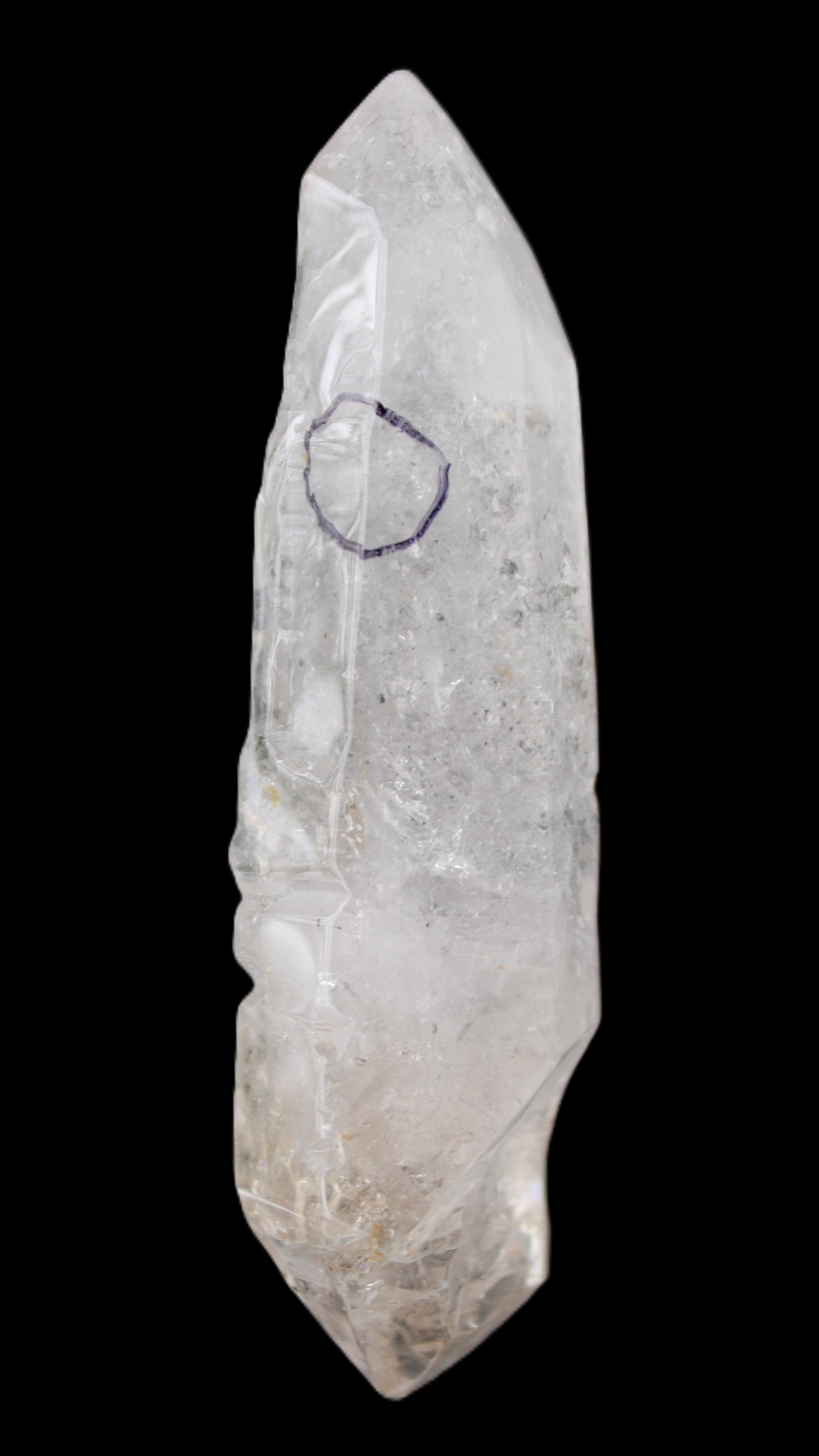 Herkimer Diamond Quartz Enhydro 110*37*17mm 120g in sunlight - Rocks and Things Store