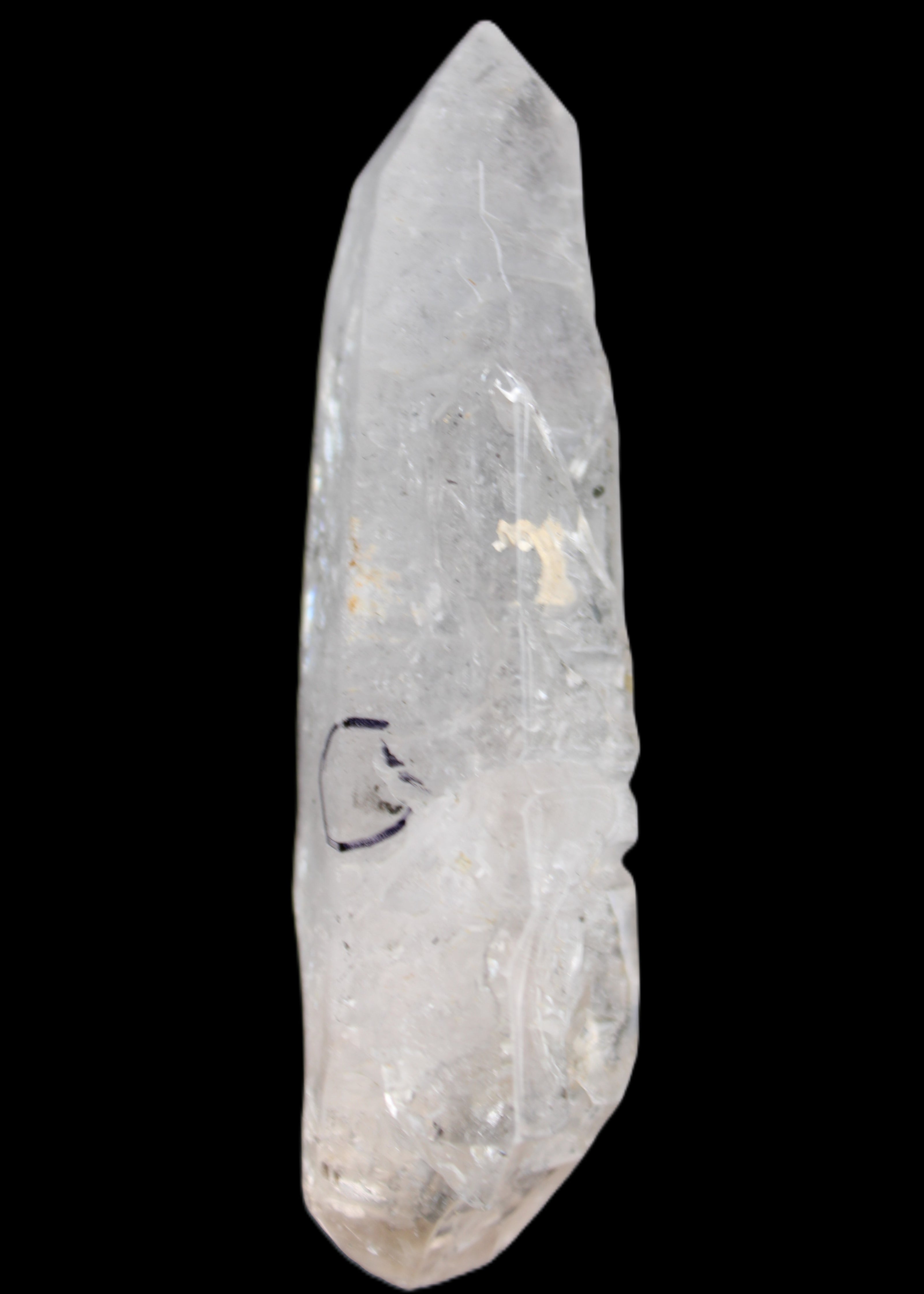 Herkimer Diamond Quartz Enhydro 110*37*17mm 120g in sunlight - Rocks and Things Store