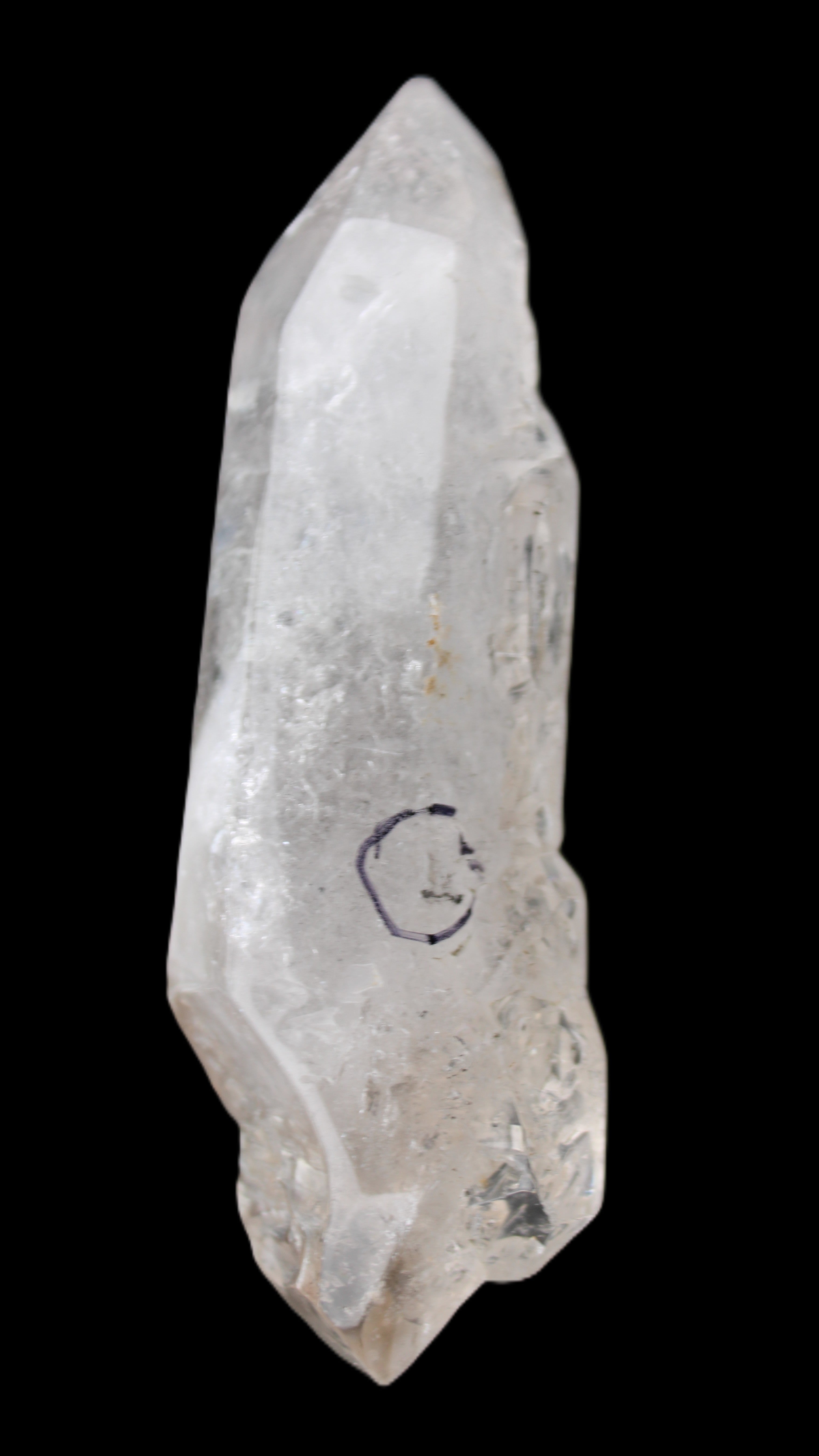 Herkimer Diamond Quartz Enhydro 110*37*17mm 120g in sunlight - Rocks and Things Store