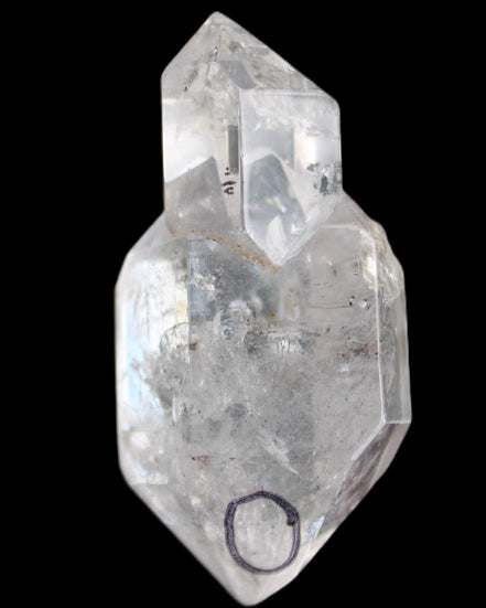 Herkimer Diamond Quartz Enhydro 70*35*22mm 67.6g in sunlight - Rocks and Things Store