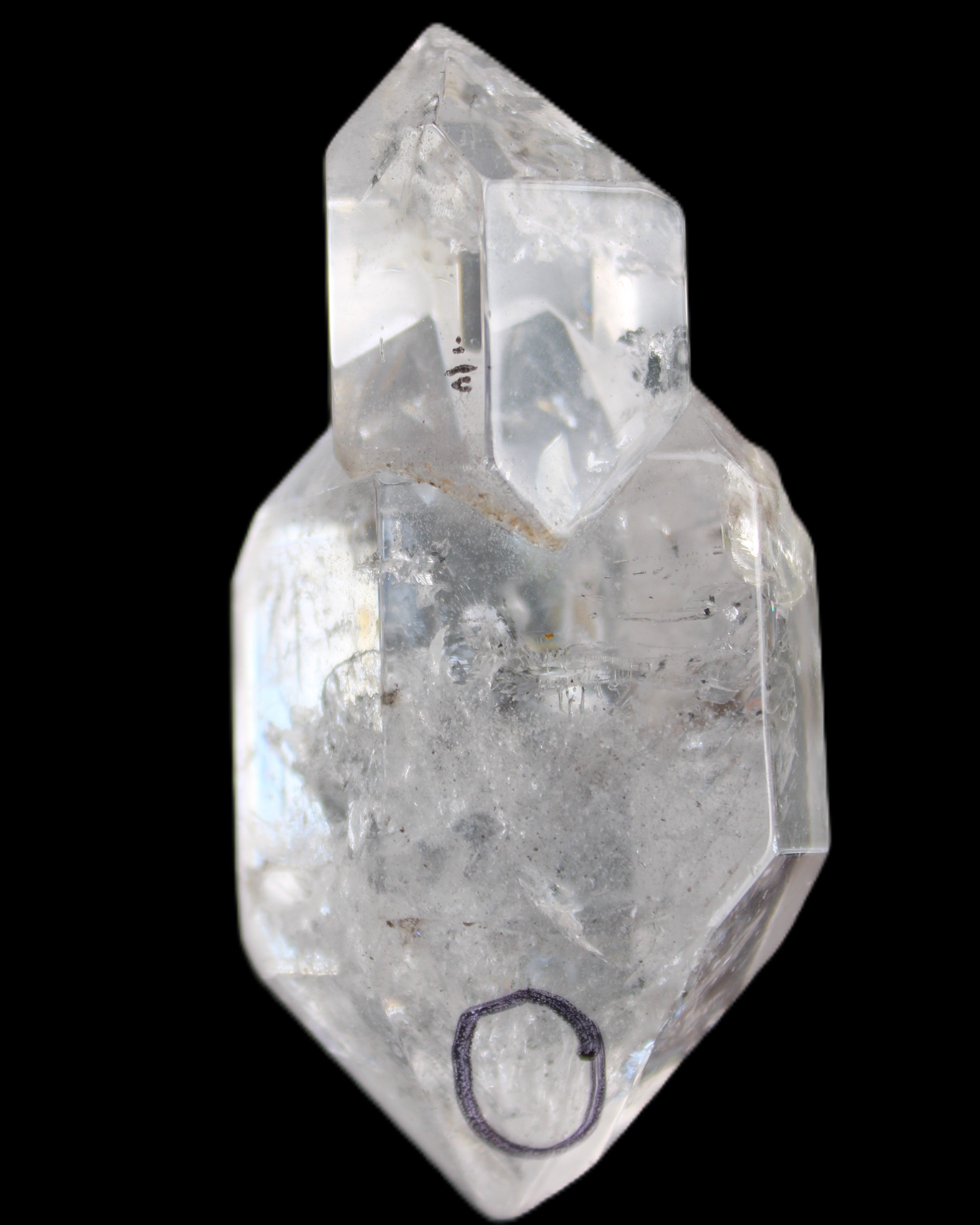 Herkimer Diamond Quartz Enhydro 70*35*22mm 67.6g in sunlight - Rocks and Things Store