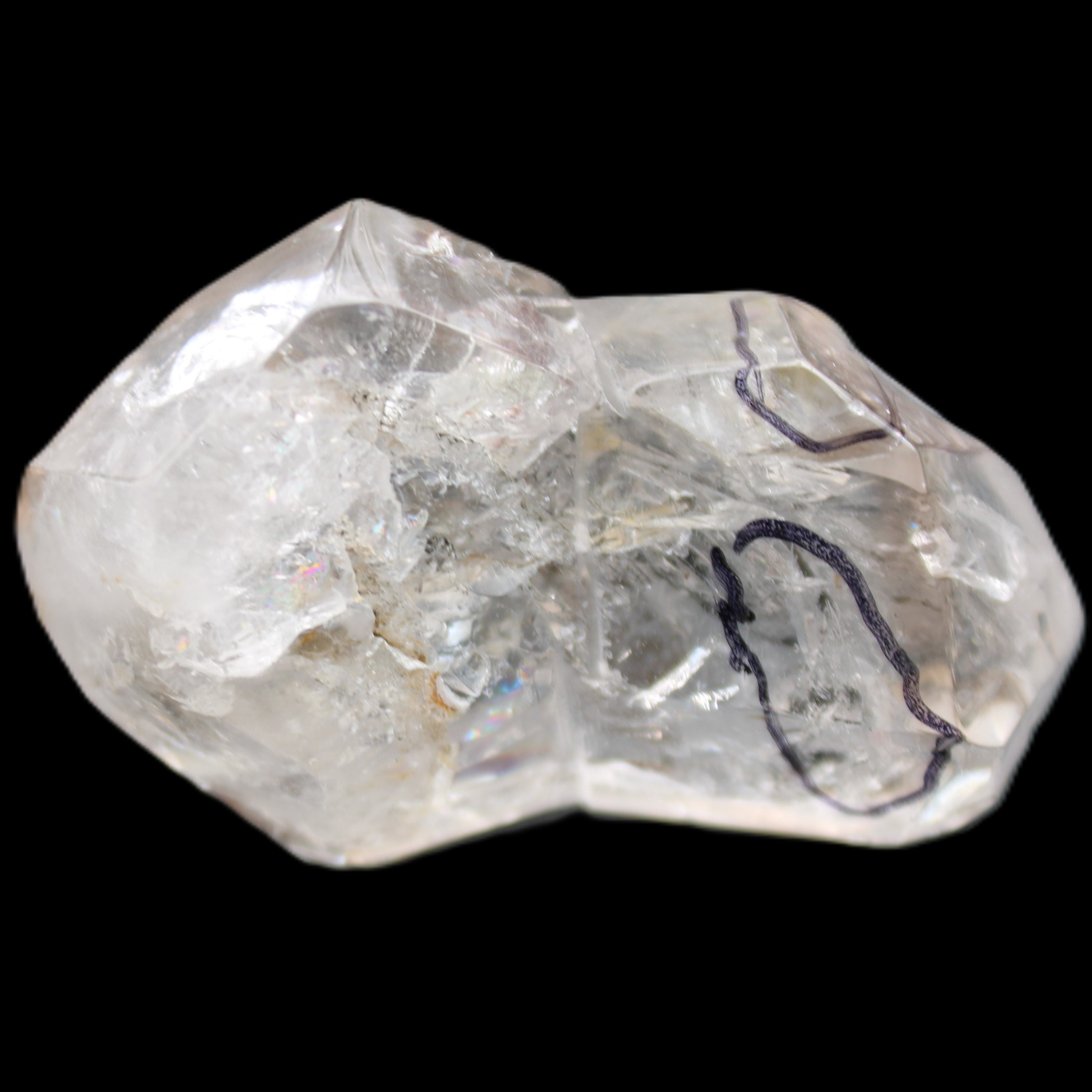 Herkimer Diamond Quartz Enhydro 68*35*23mm 64g in sunlight - Rocks and Things Store