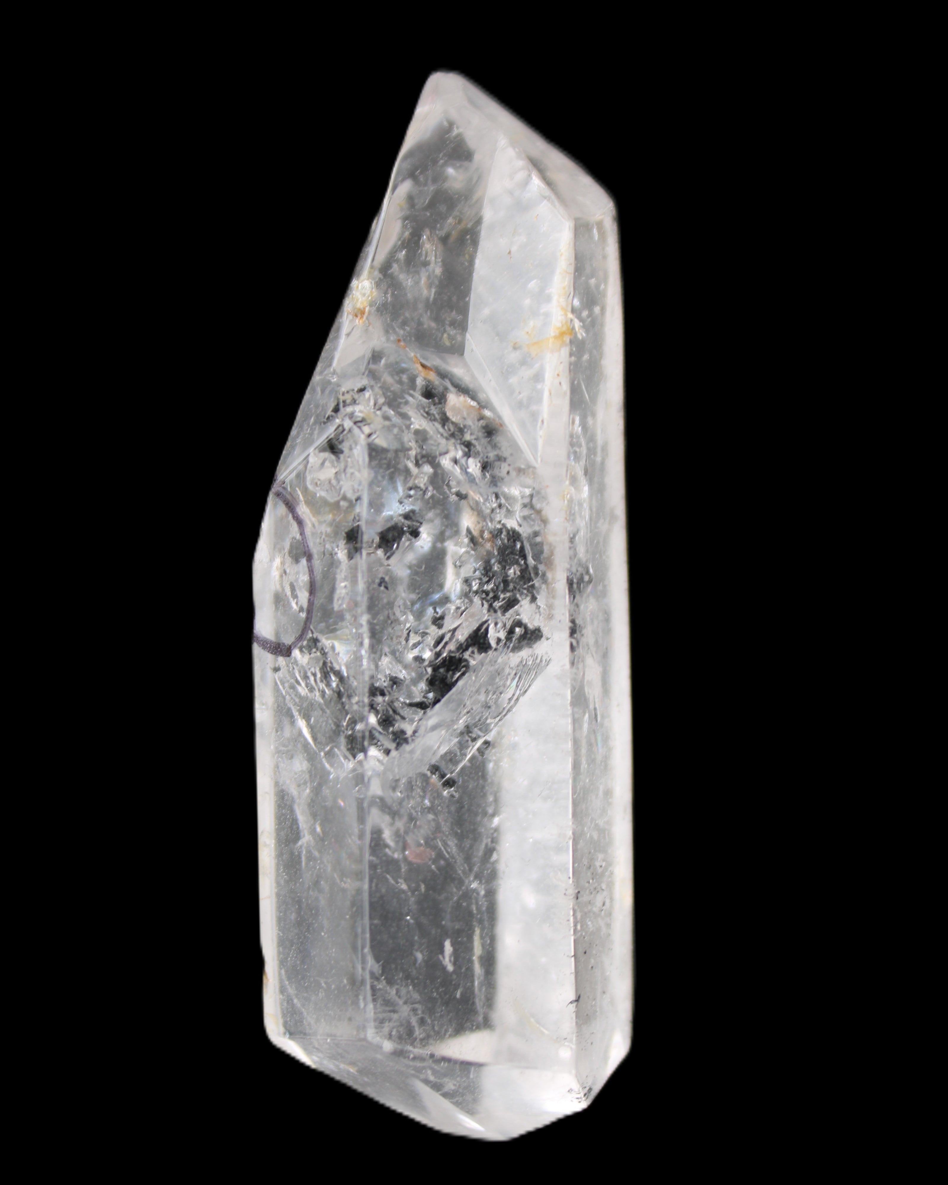 Herkimer Diamond Quartz Enhydro 78*25*23mm 68g in sunlight - Rocks and Things Store