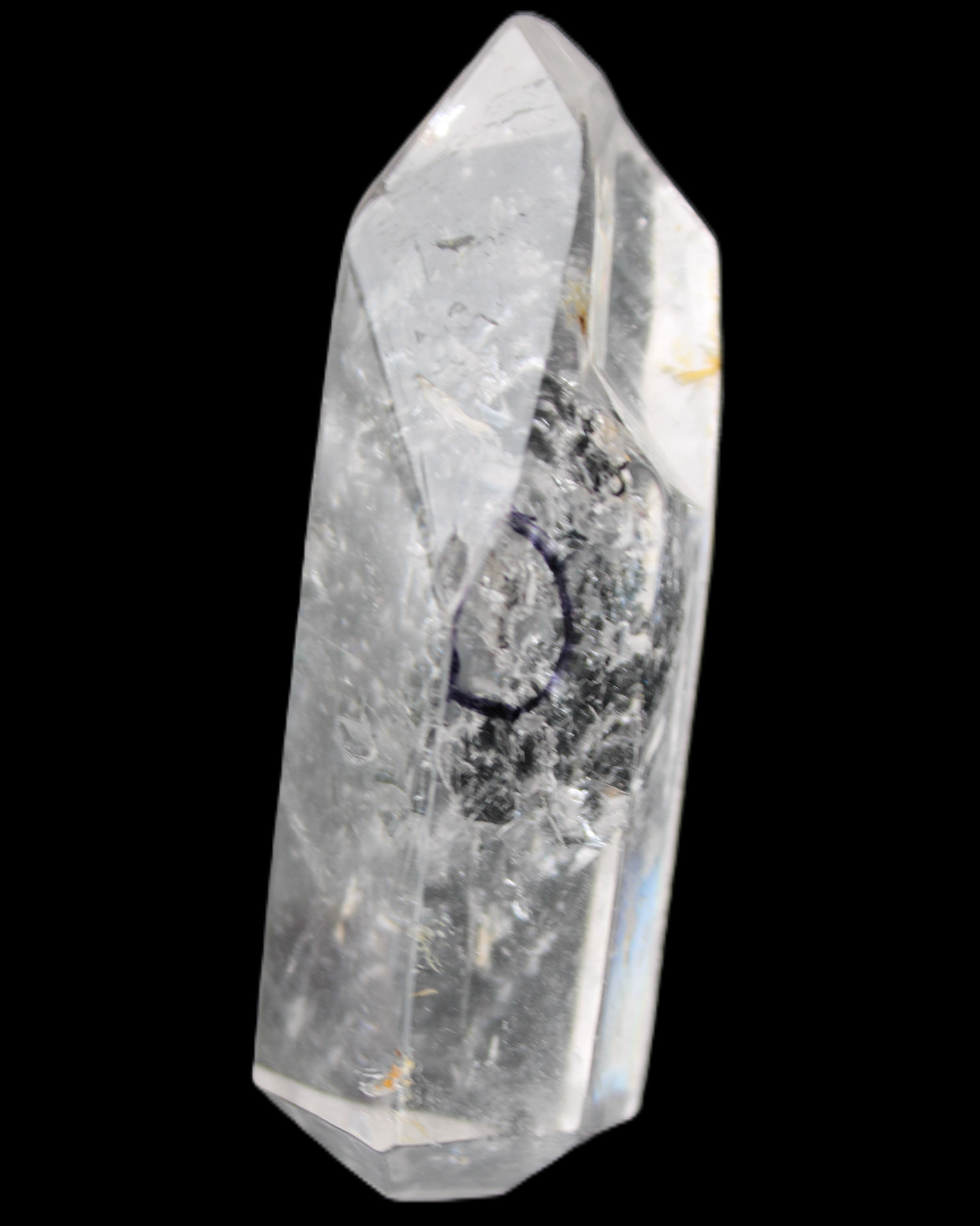 Herkimer Diamond Quartz Enhydro 78*25*23mm 68g in sunlight - Rocks and Things Store
