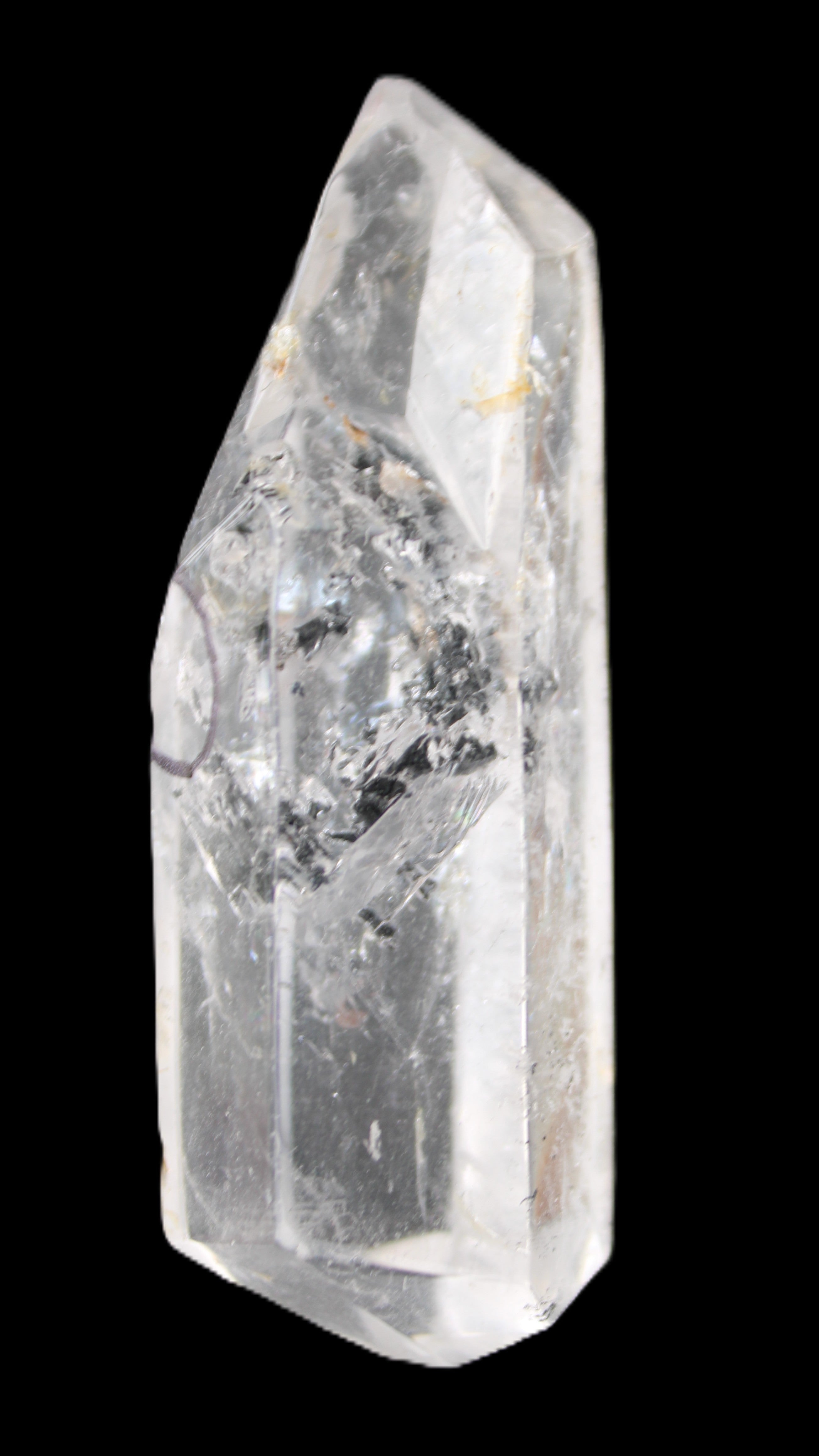 Herkimer Diamond Quartz Enhydro 78*25*23mm 68g in sunlight - Rocks and Things Store