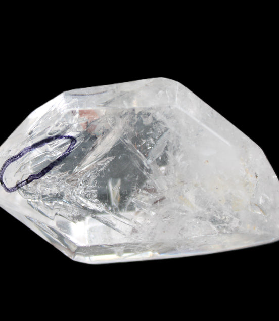 Herkimer Diamond Quartz Enhydro 60*34*29mm 70g in sunlight - Rocks and Things Store