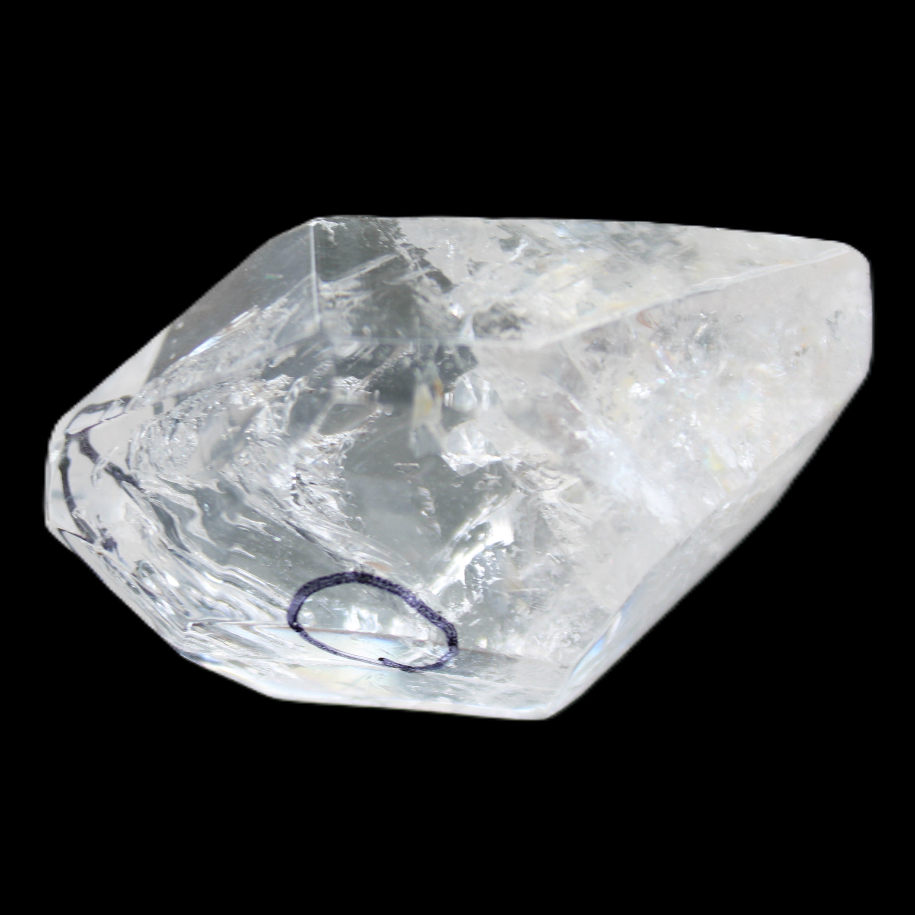 Herkimer Diamond Quartz Enhydro 60*34*29mm 70g in sunlight - Rocks and Things Store