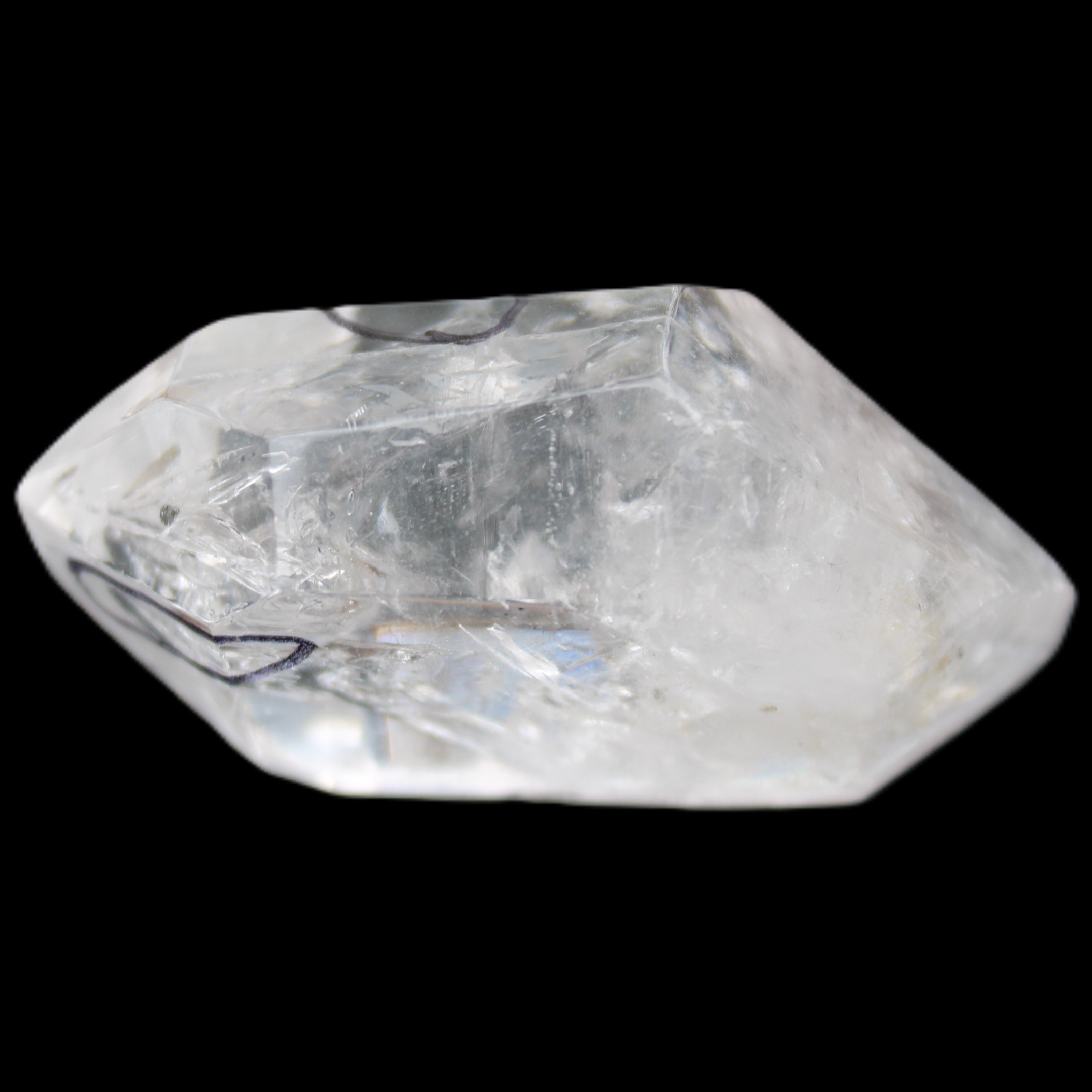 Herkimer Diamond Quartz Enhydro 60*34*29mm 70g in sunlight - Rocks and Things Store