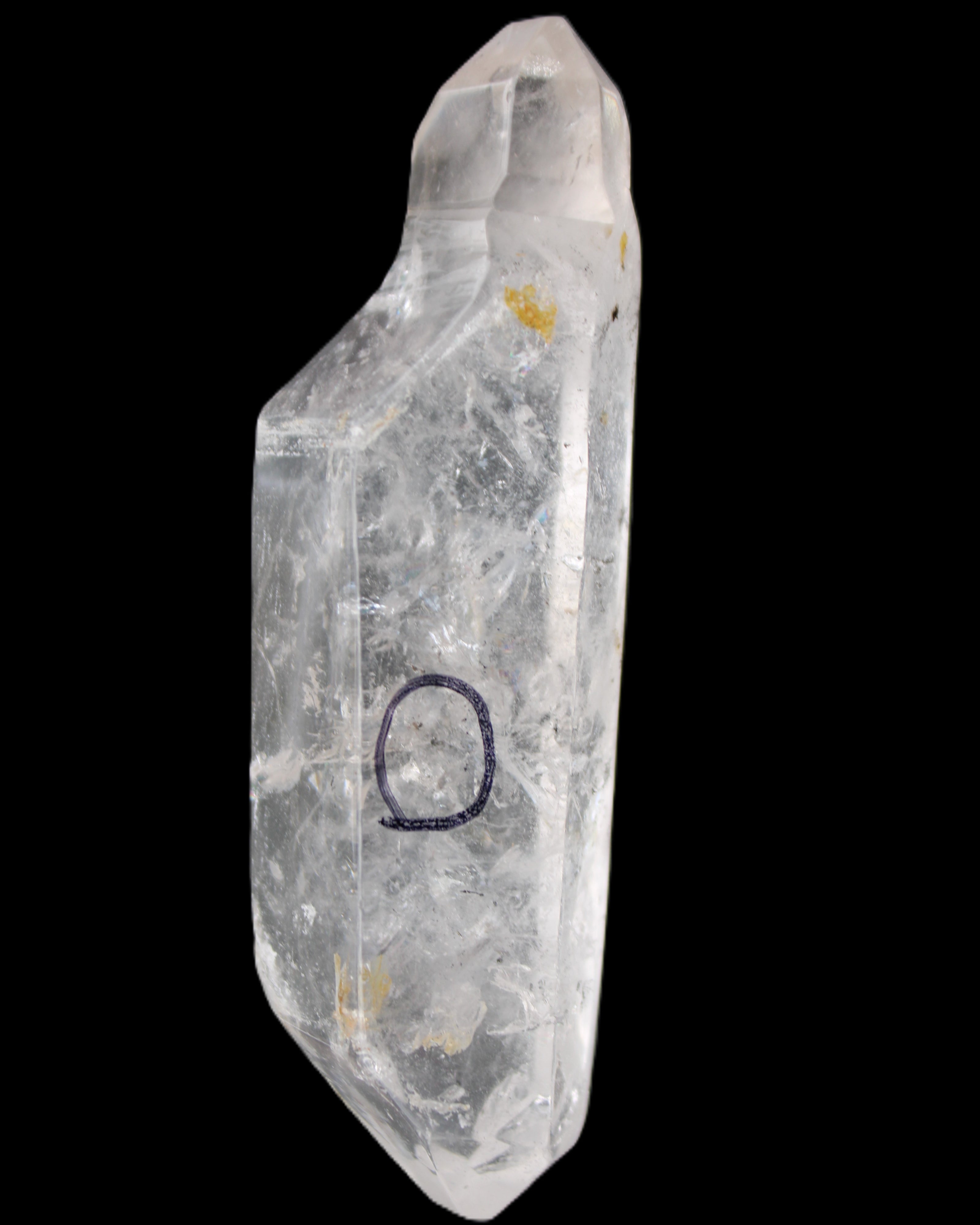 Herkimer Diamond Quartz Enhydro 97*30*21mm 97g in sunlight - Rocks and Things Store