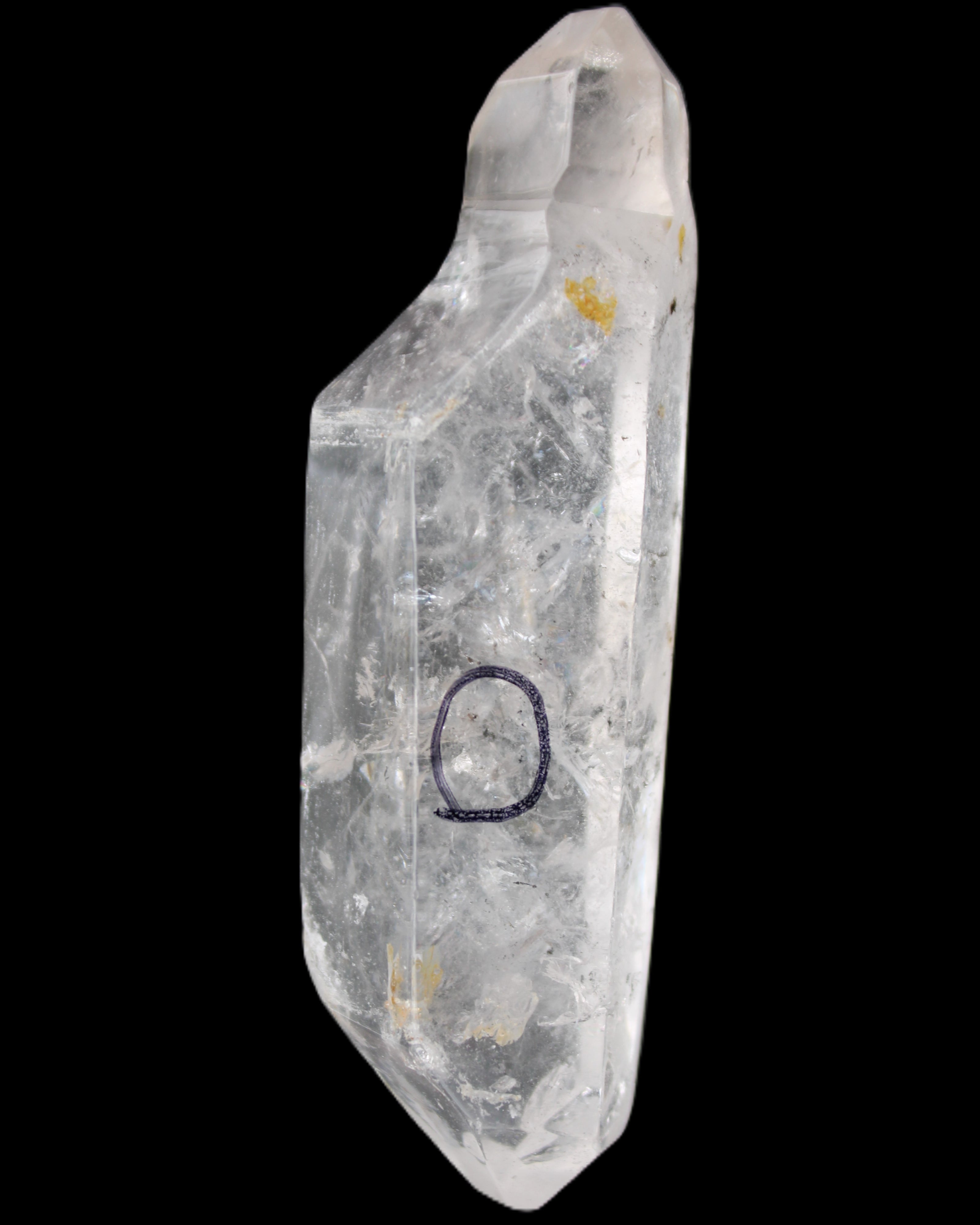 Herkimer Diamond Quartz Enhydro 97*30*21mm 97g in sunlight - Rocks and Things Store