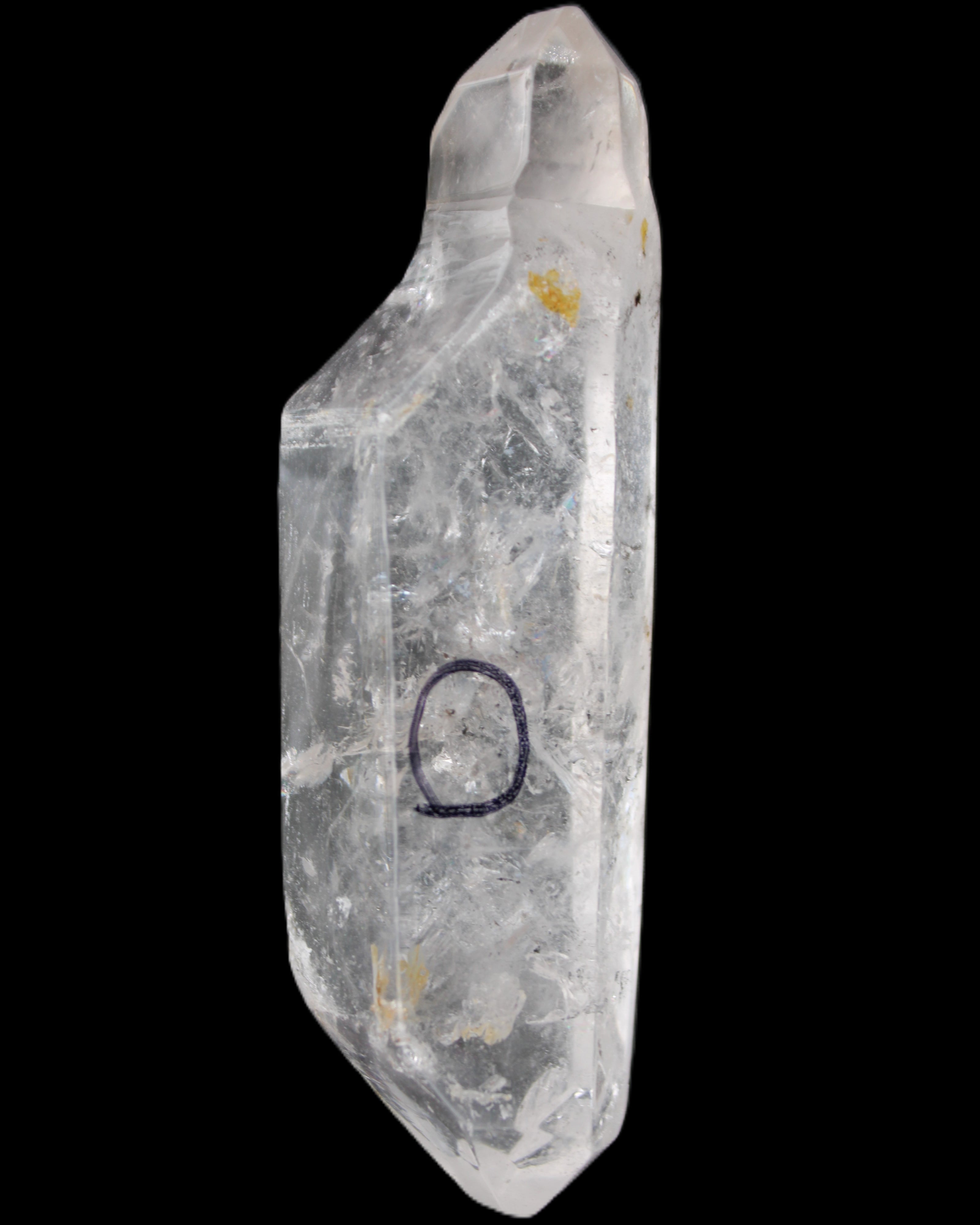 Herkimer Diamond Quartz Enhydro 97*30*21mm 97g in sunlight - Rocks and Things Store