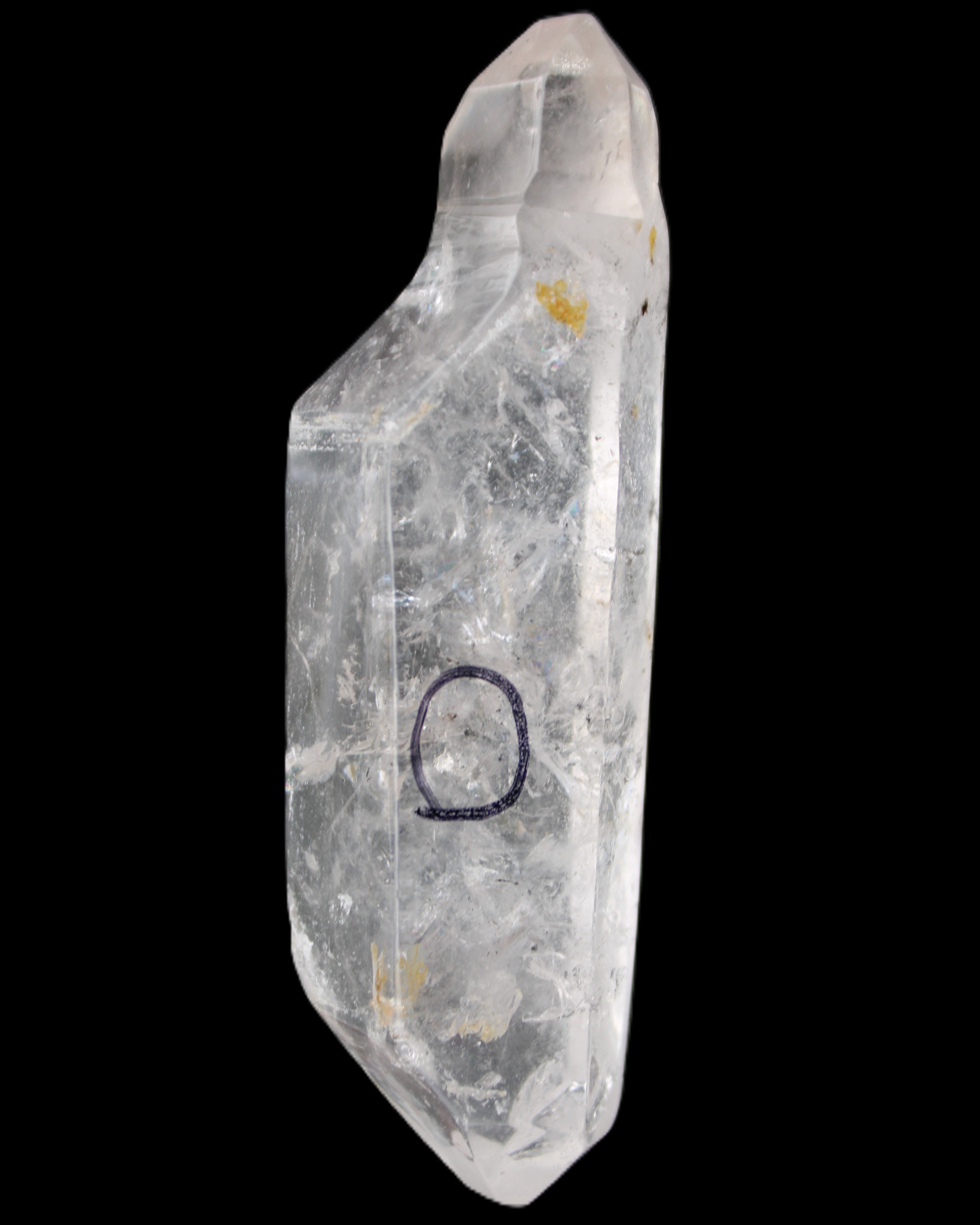 Herkimer Diamond Quartz Enhydro 97*30*21mm 97g in sunlight - Rocks and Things Store