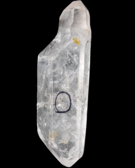 Herkimer Diamond Quartz Enhydro 97*30*21mm 97g in sunlight - Rocks and Things Store