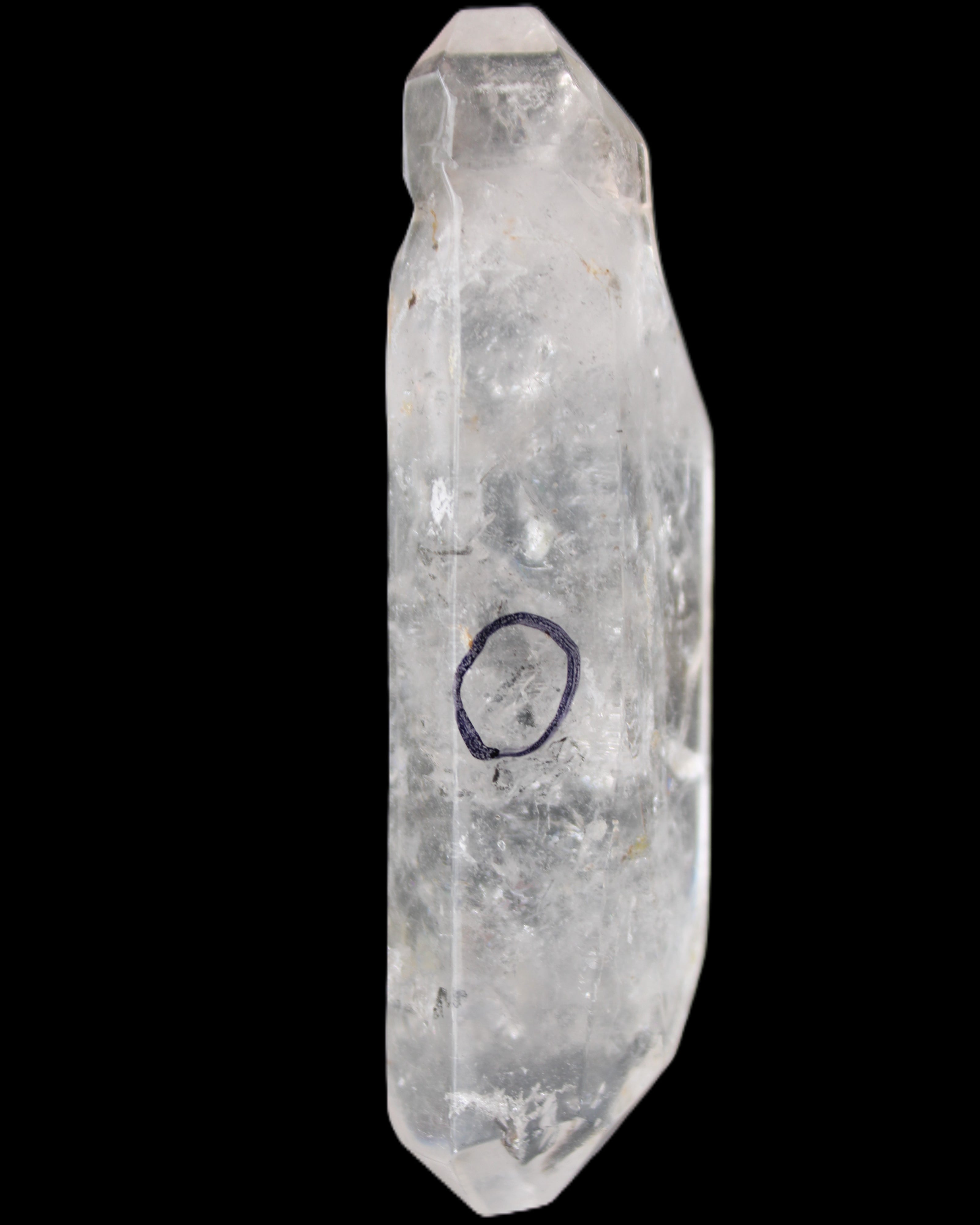 Herkimer Diamond Quartz Enhydro 97*30*21mm 97g in sunlight - Rocks and Things Store
