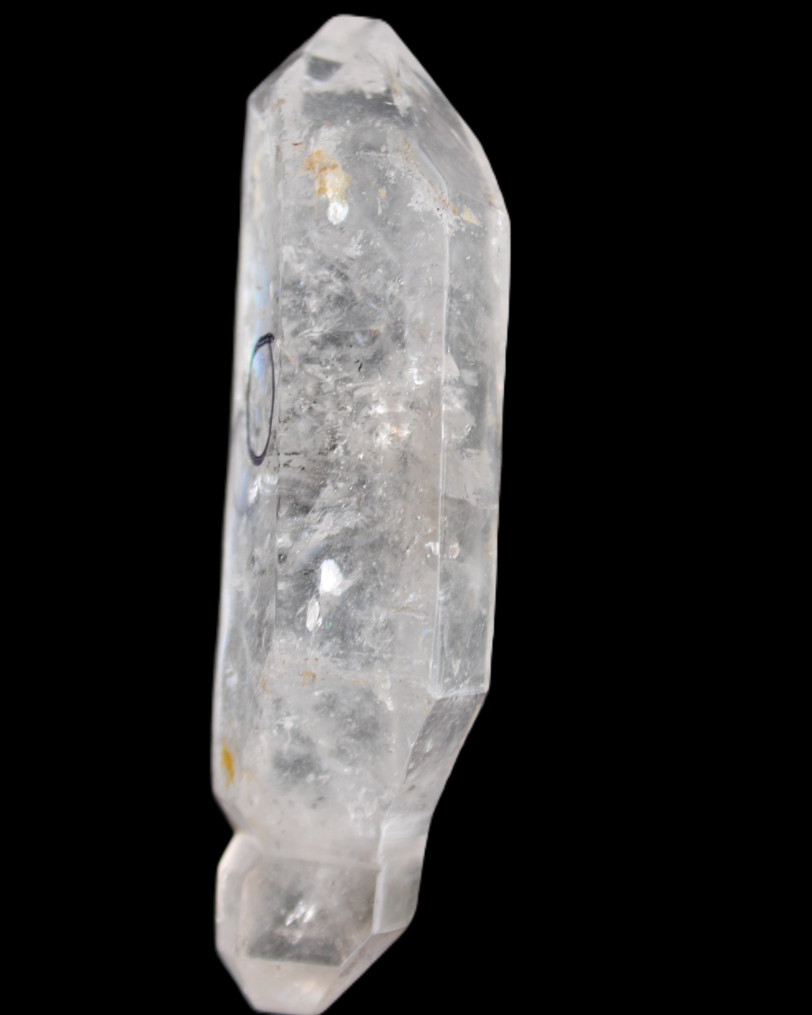 Herkimer Diamond Quartz Enhydro 97*30*21mm 97g in sunlight - Rocks and Things Store