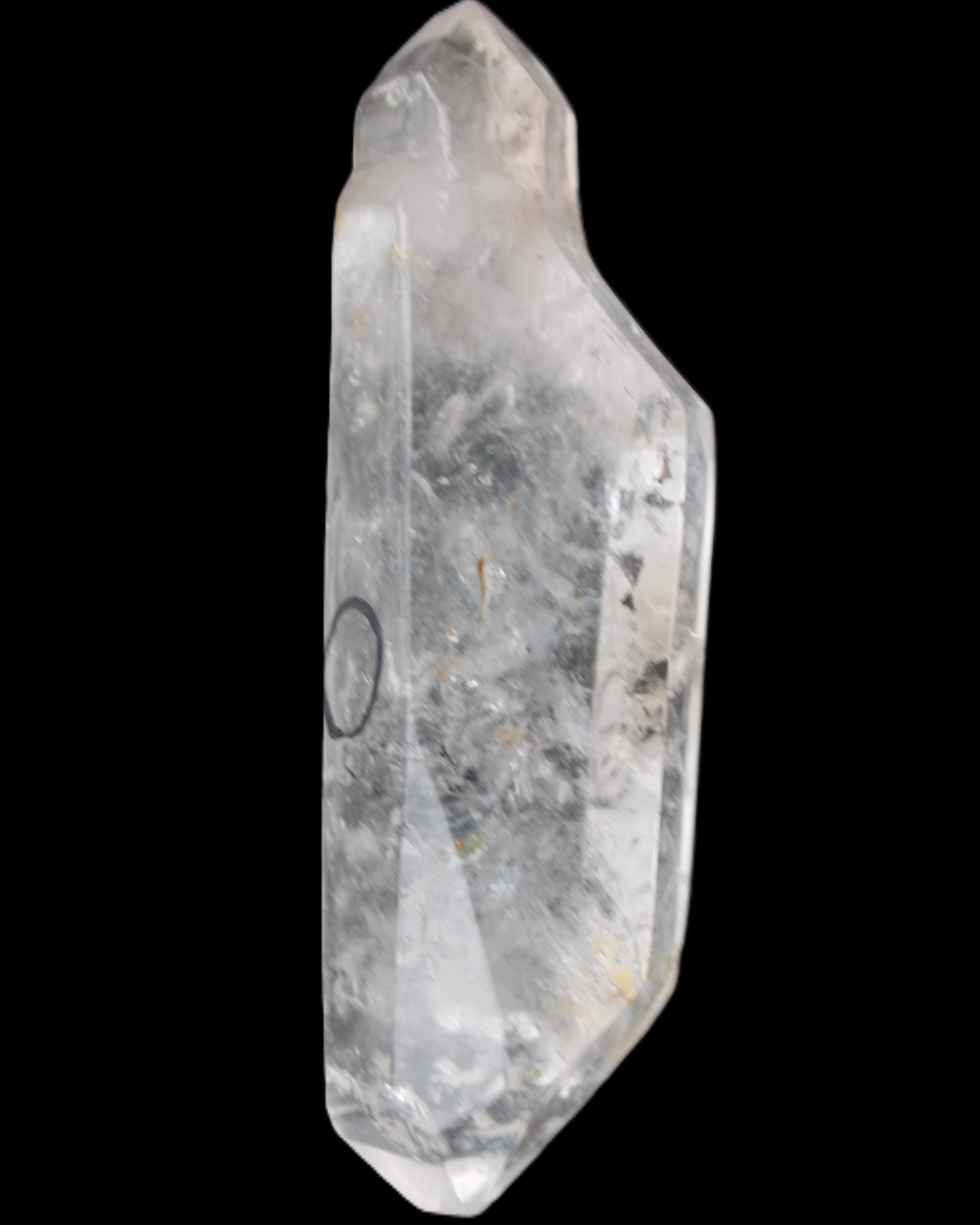 Herkimer Diamond Quartz Enhydro 97*30*21mm 97g in sunlight - Rocks and Things Store