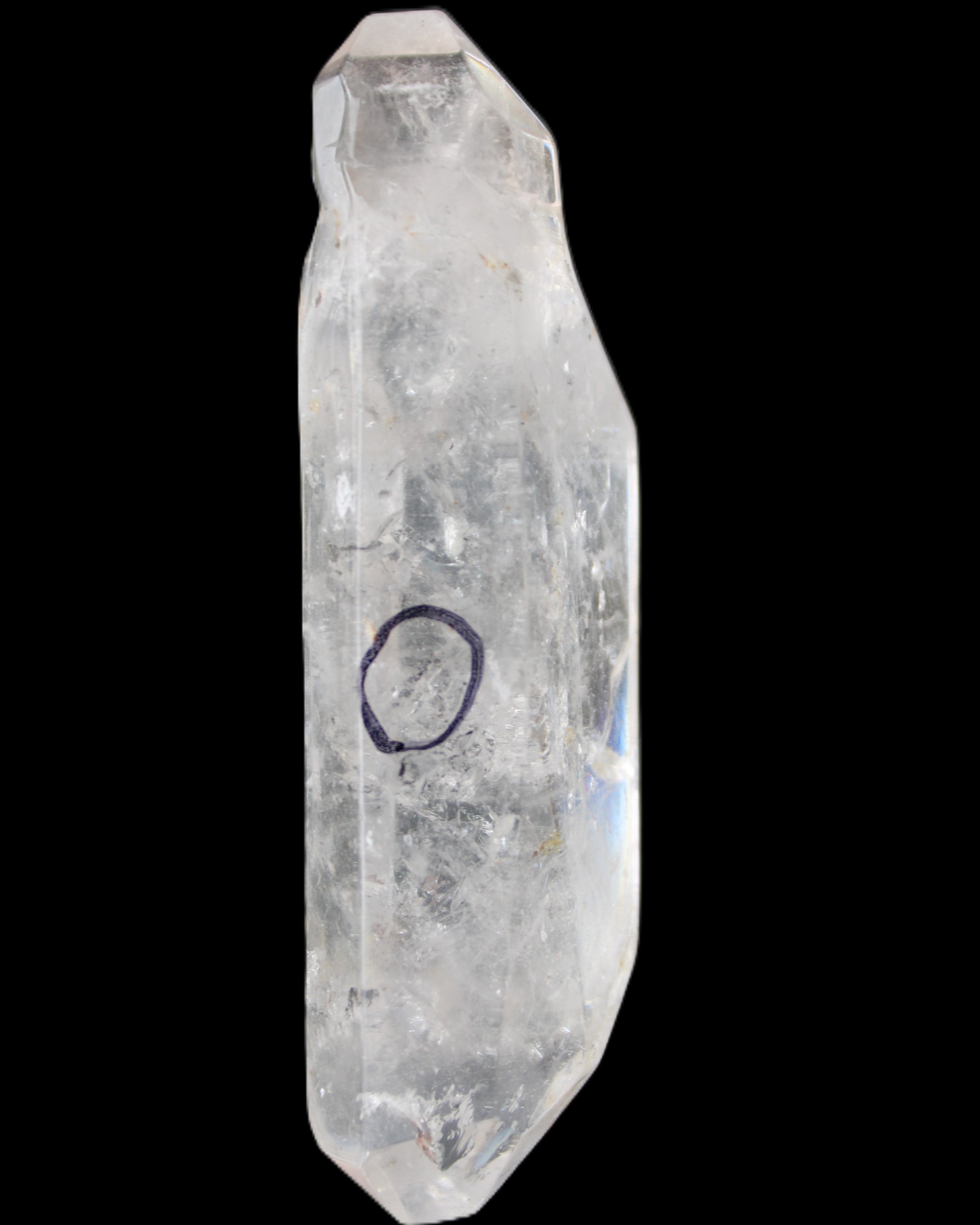 Herkimer Diamond Quartz Enhydro 97*30*21mm 97g in sunlight - Rocks and Things Store
