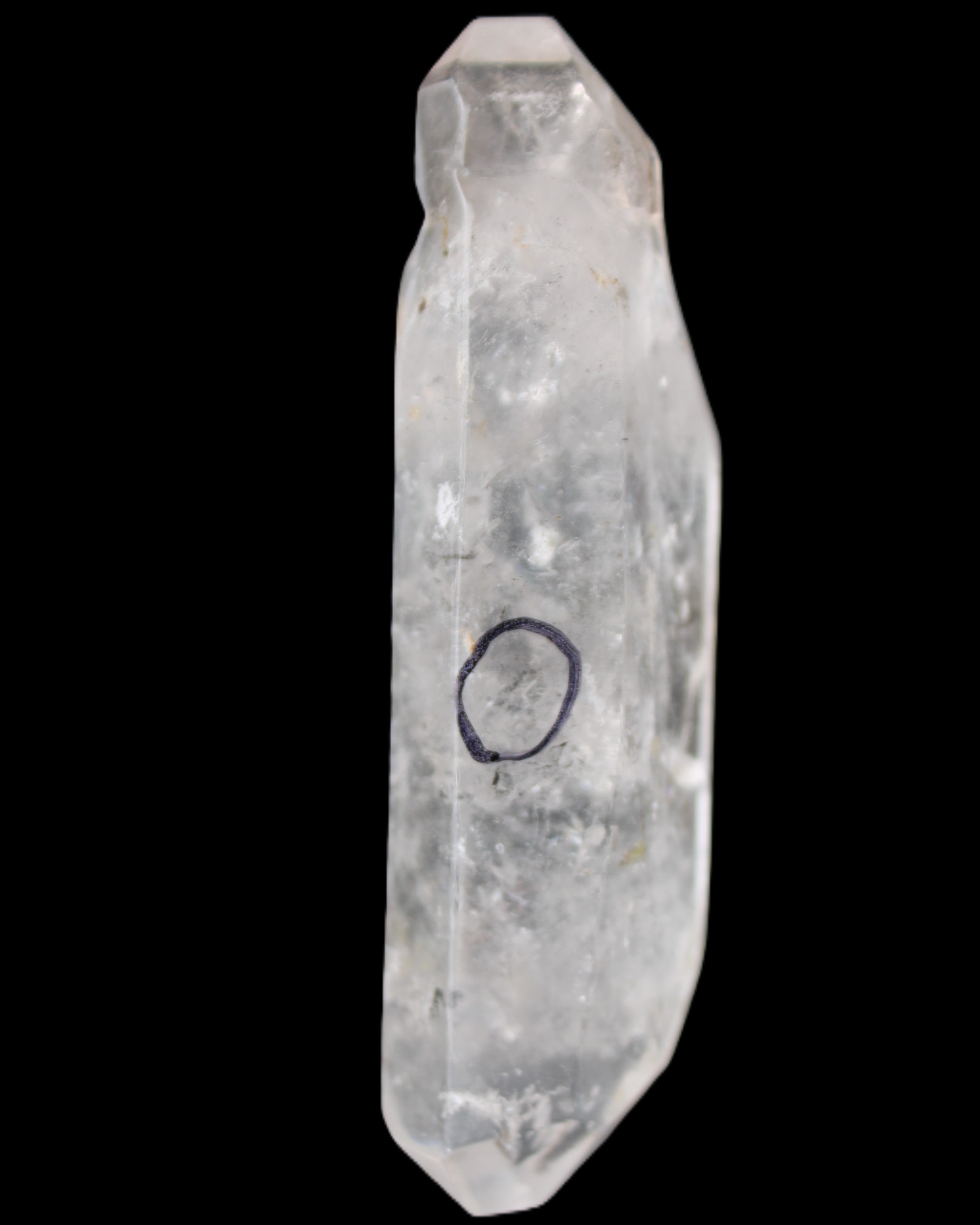 Herkimer Diamond Quartz Enhydro 97*30*21mm 97g in sunlight - Rocks and Things Store