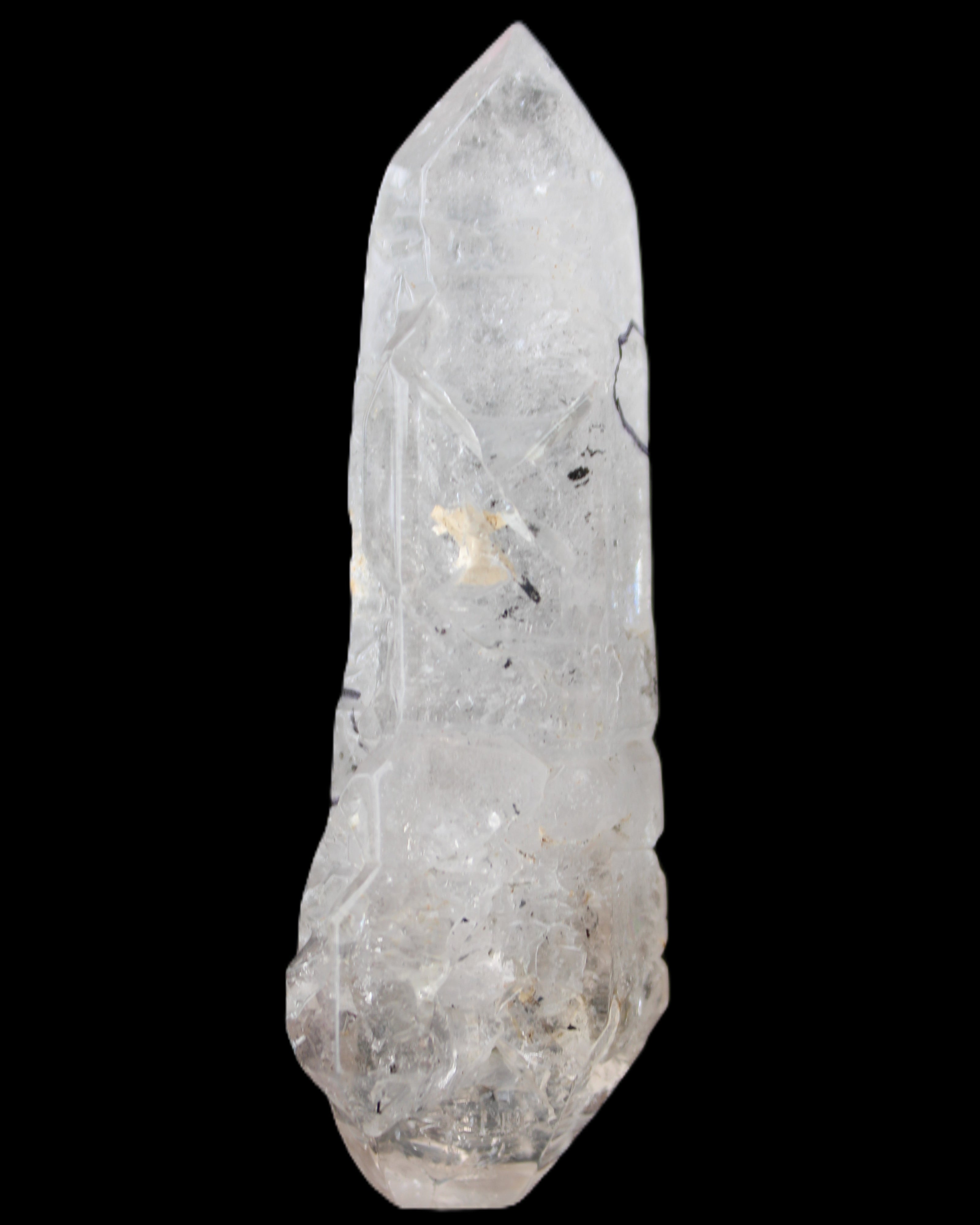 Herkimer Diamond Quartz Enhydro 97*30*21mm 97g in sunlight - Rocks and Things Store