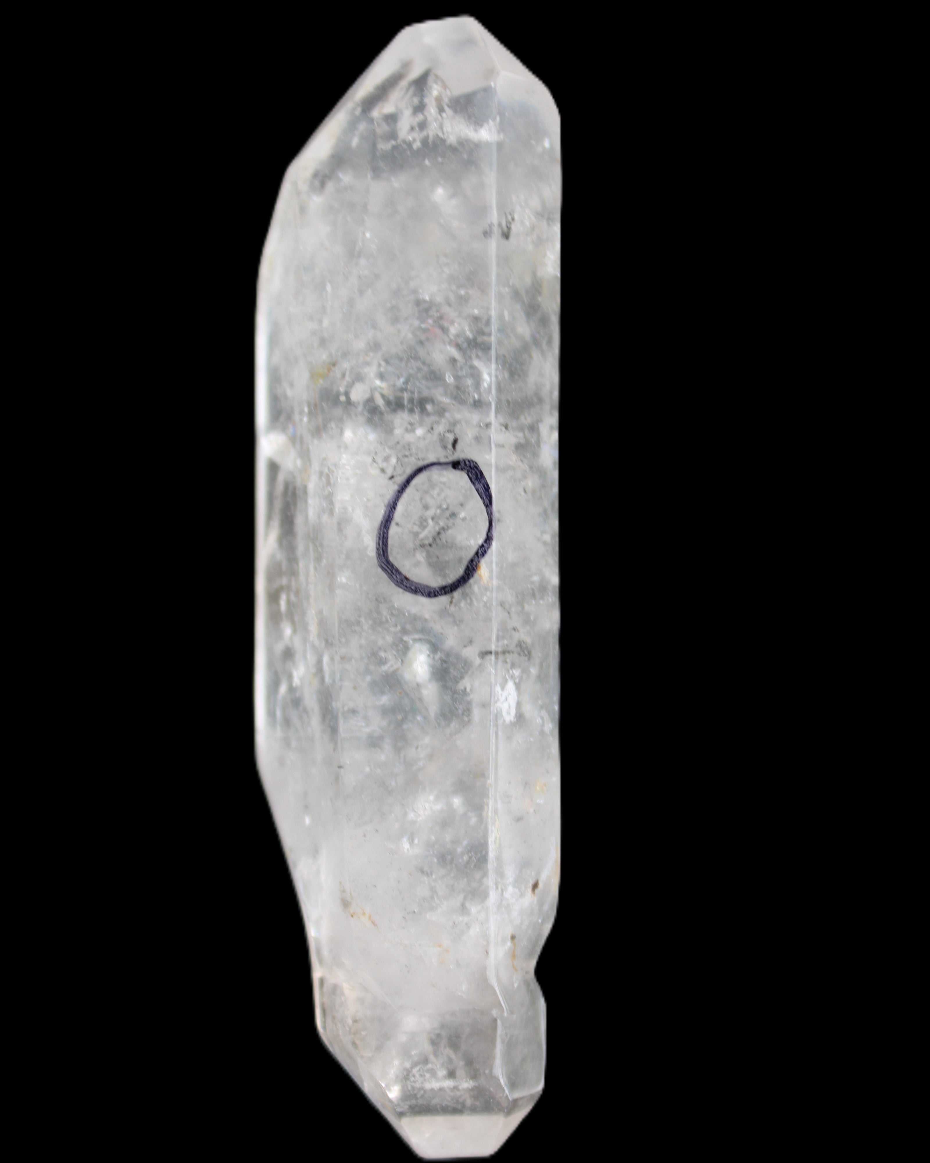 Herkimer Diamond Quartz Enhydro 97*30*21mm 97g in sunlight - Rocks and Things Store