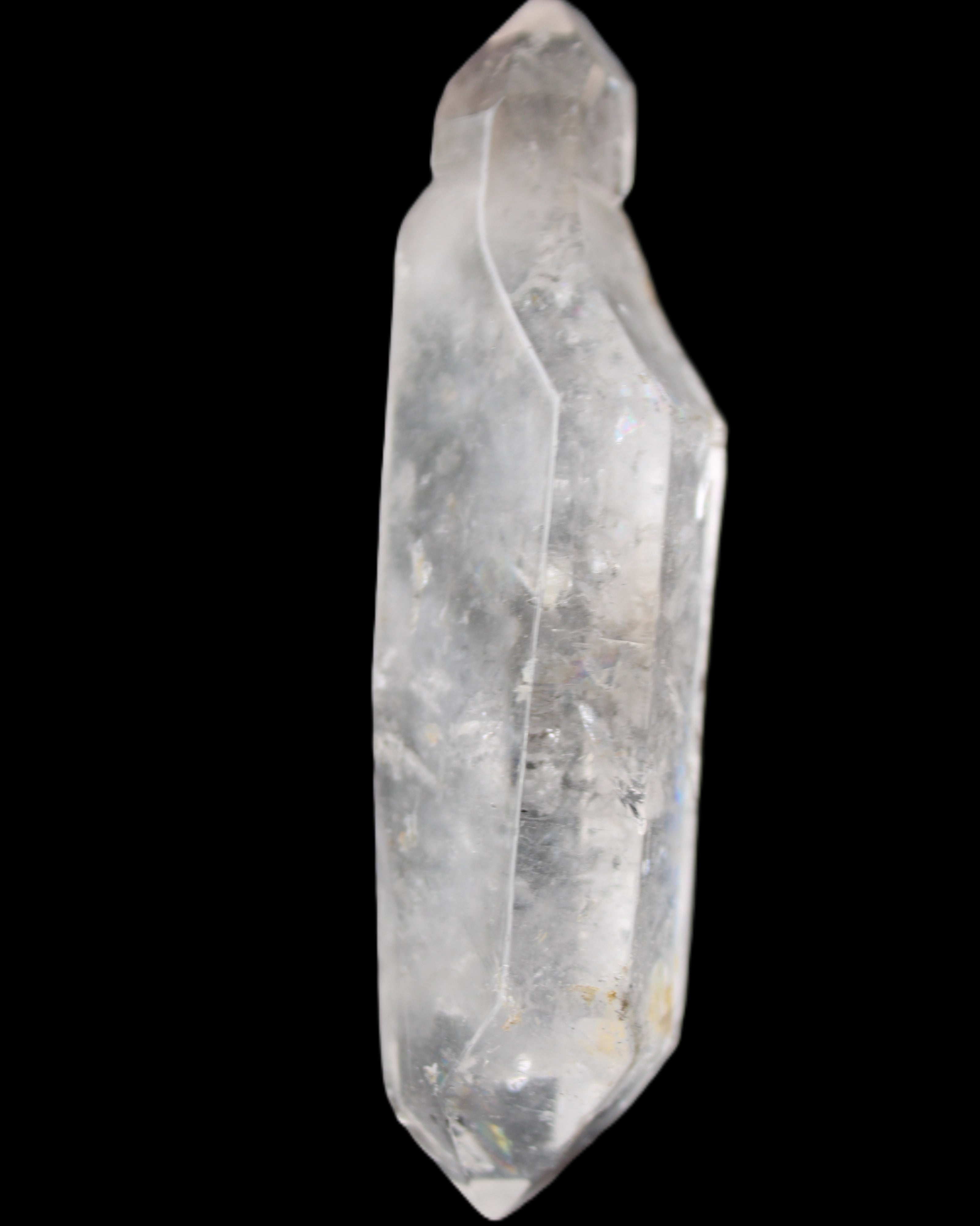 Herkimer Diamond Quartz Enhydro 97*30*21mm 97g in sunlight - Rocks and Things Store