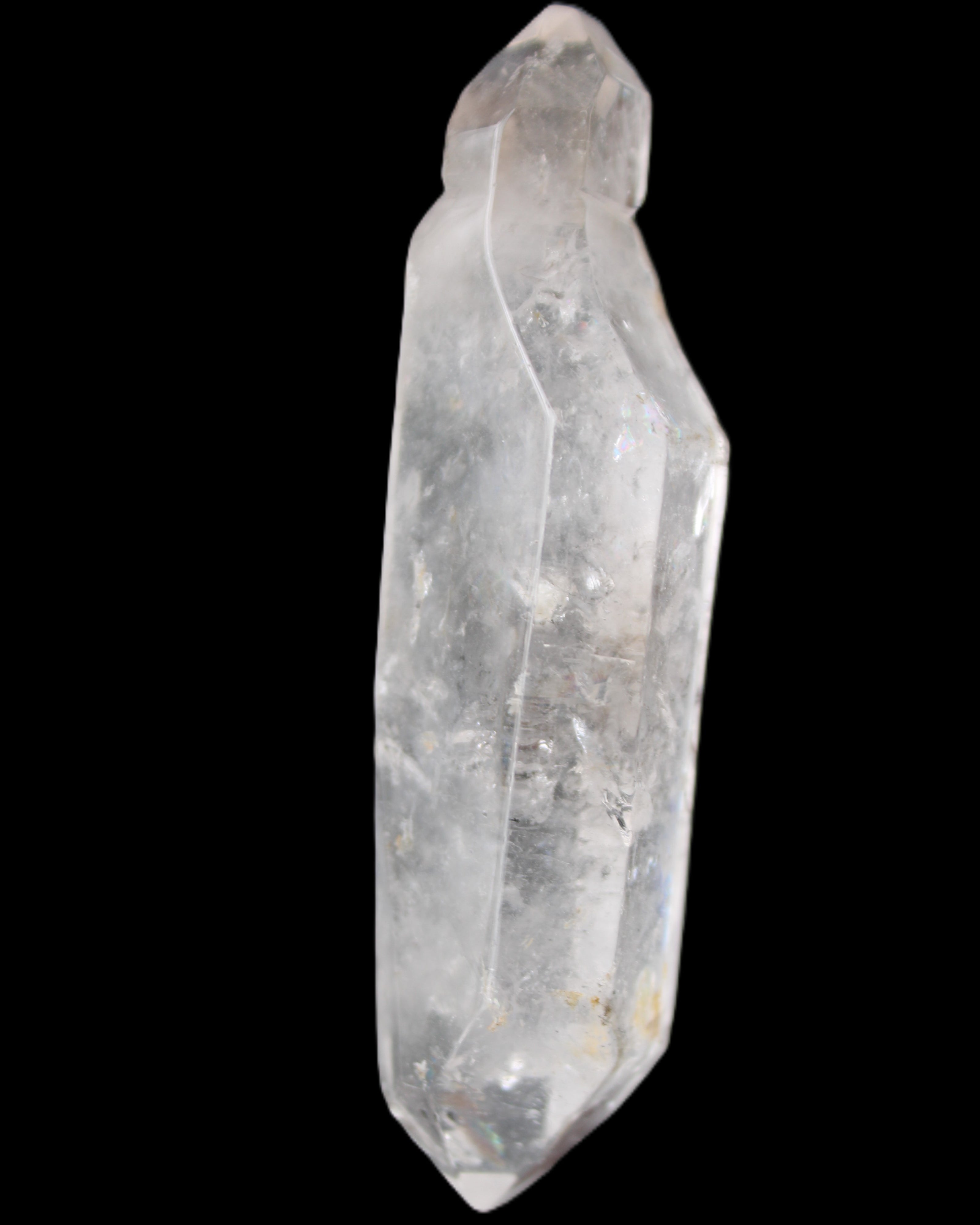 Herkimer Diamond Quartz Enhydro 97*30*21mm 97g in sunlight - Rocks and Things Store
