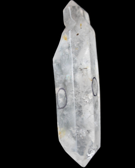 Herkimer Diamond Quartz Enhydro 97*30*21mm 97g in sunlight - Rocks and Things Store