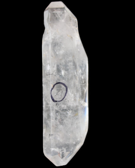 Herkimer Diamond Quartz Enhydro 97*30*21mm 97g in sunlight - Rocks and Things Store