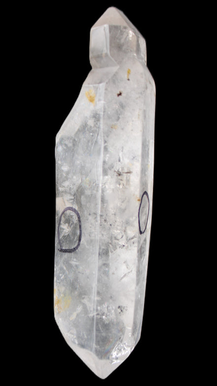 Herkimer Diamond Quartz Enhydro 97*30*21mm 97g in sunlight - Rocks and Things Store