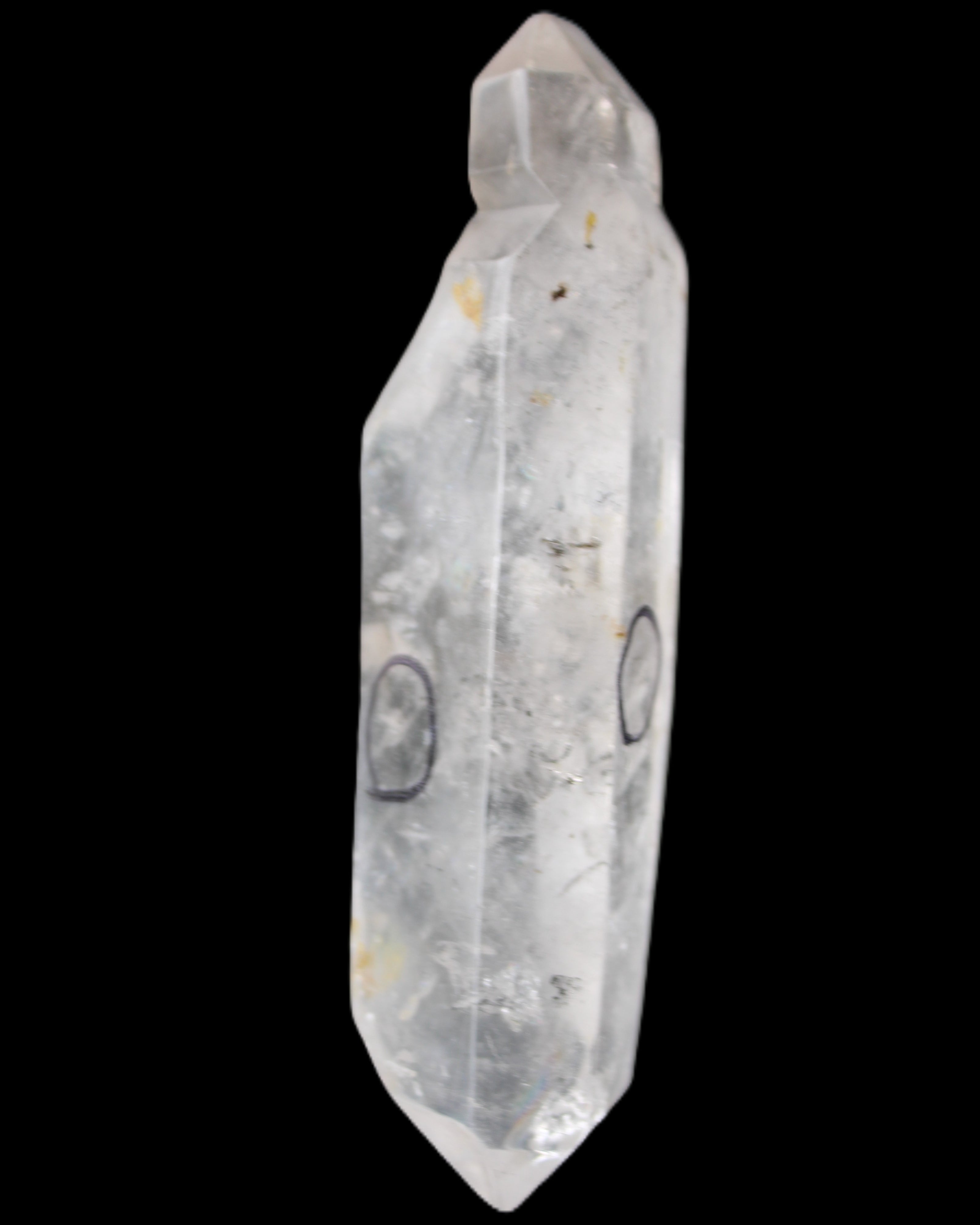 Herkimer Diamond Quartz Enhydro 97*30*21mm 97g in sunlight - Rocks and Things Store