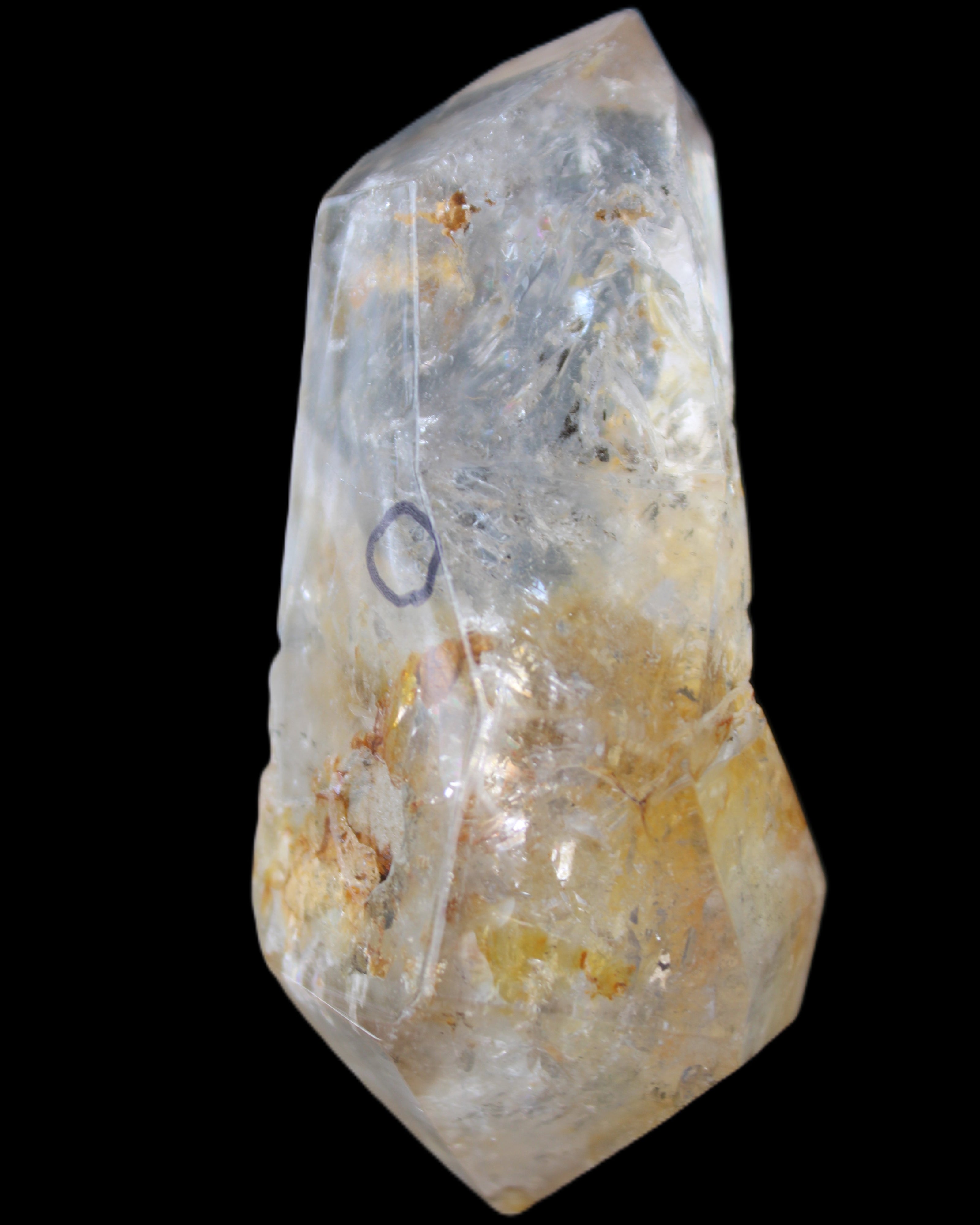 Herkimer Diamond Quartz Enhydro 101*45*40mm 180g in sunlight - Rocks and Things Store