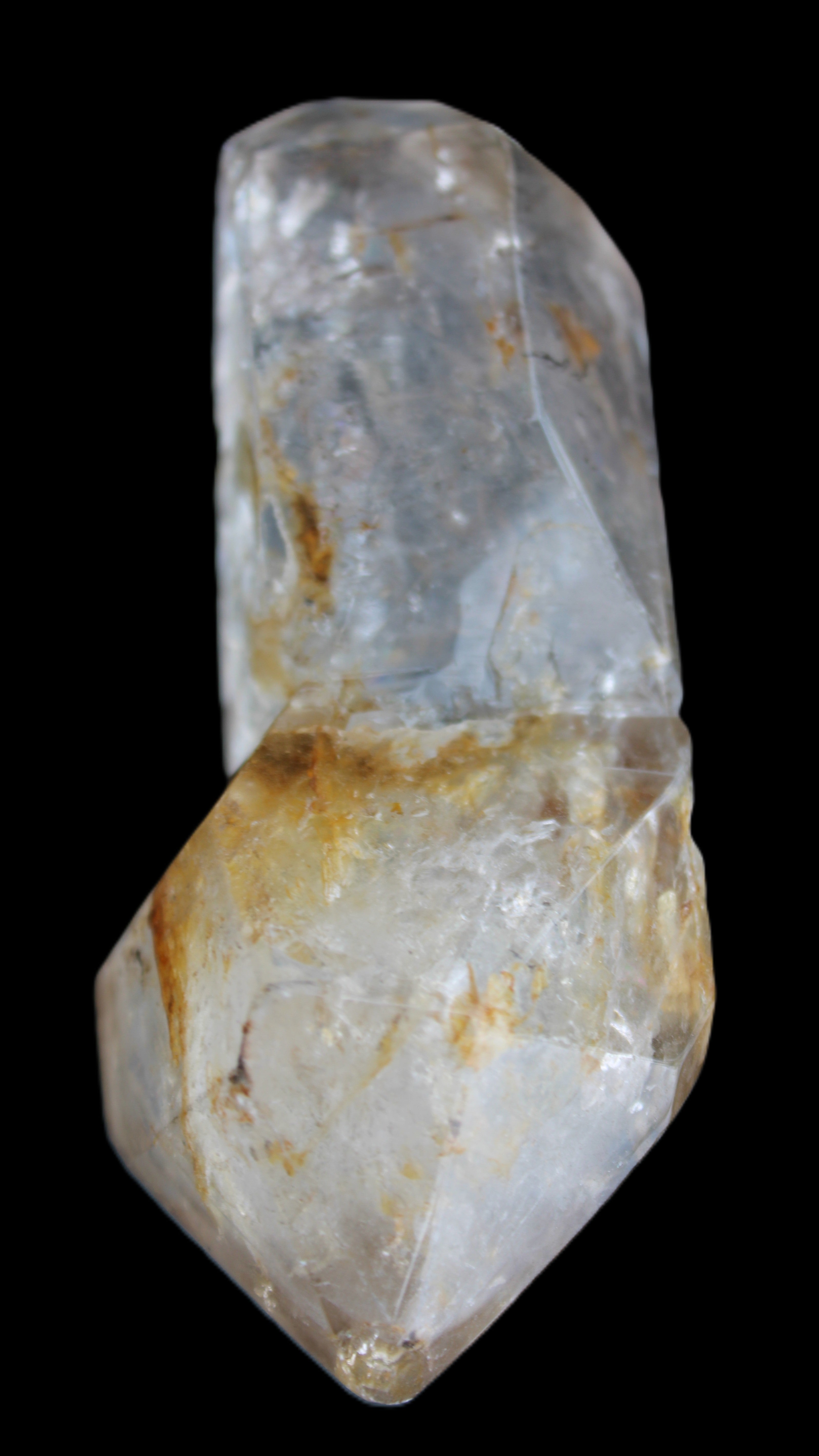 Herkimer Diamond Quartz Enhydro 101*45*40mm 180g in sunlight - Rocks and Things Store