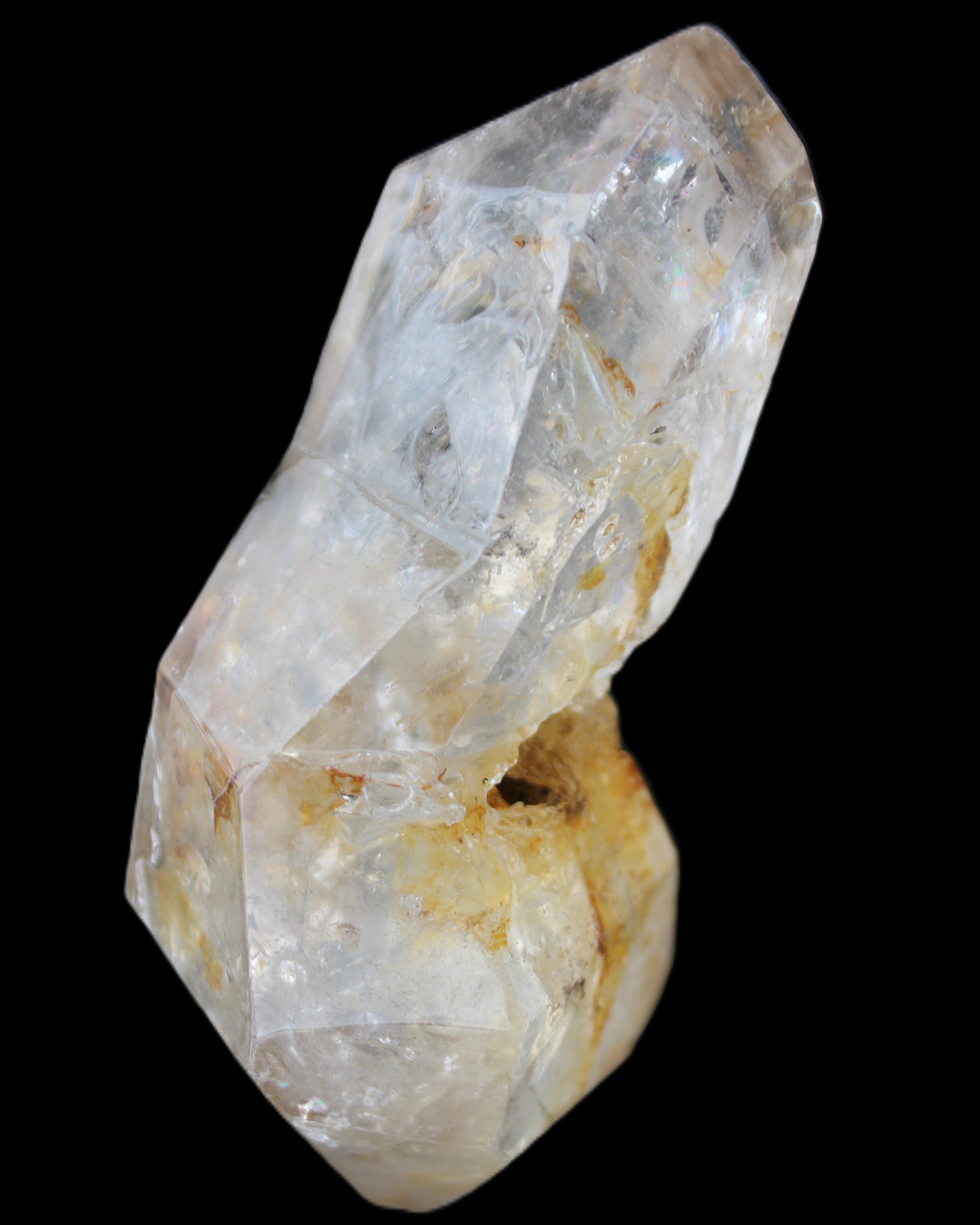 Herkimer Diamond Quartz Enhydro 101*45*40mm 180g in sunlight - Rocks and Things Store