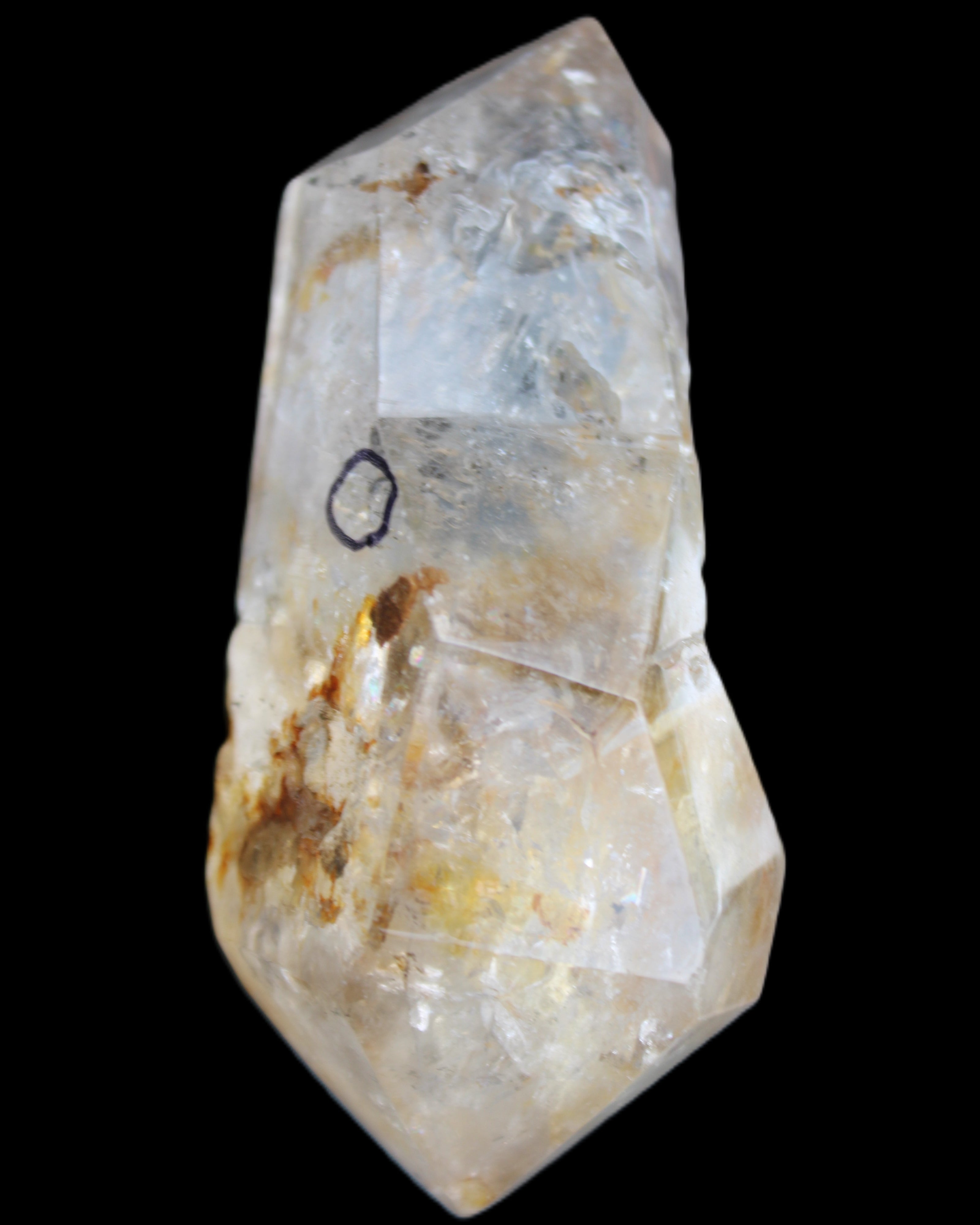 Herkimer Diamond Quartz Enhydro 101*45*40mm 180g in sunlight - Rocks and Things Store