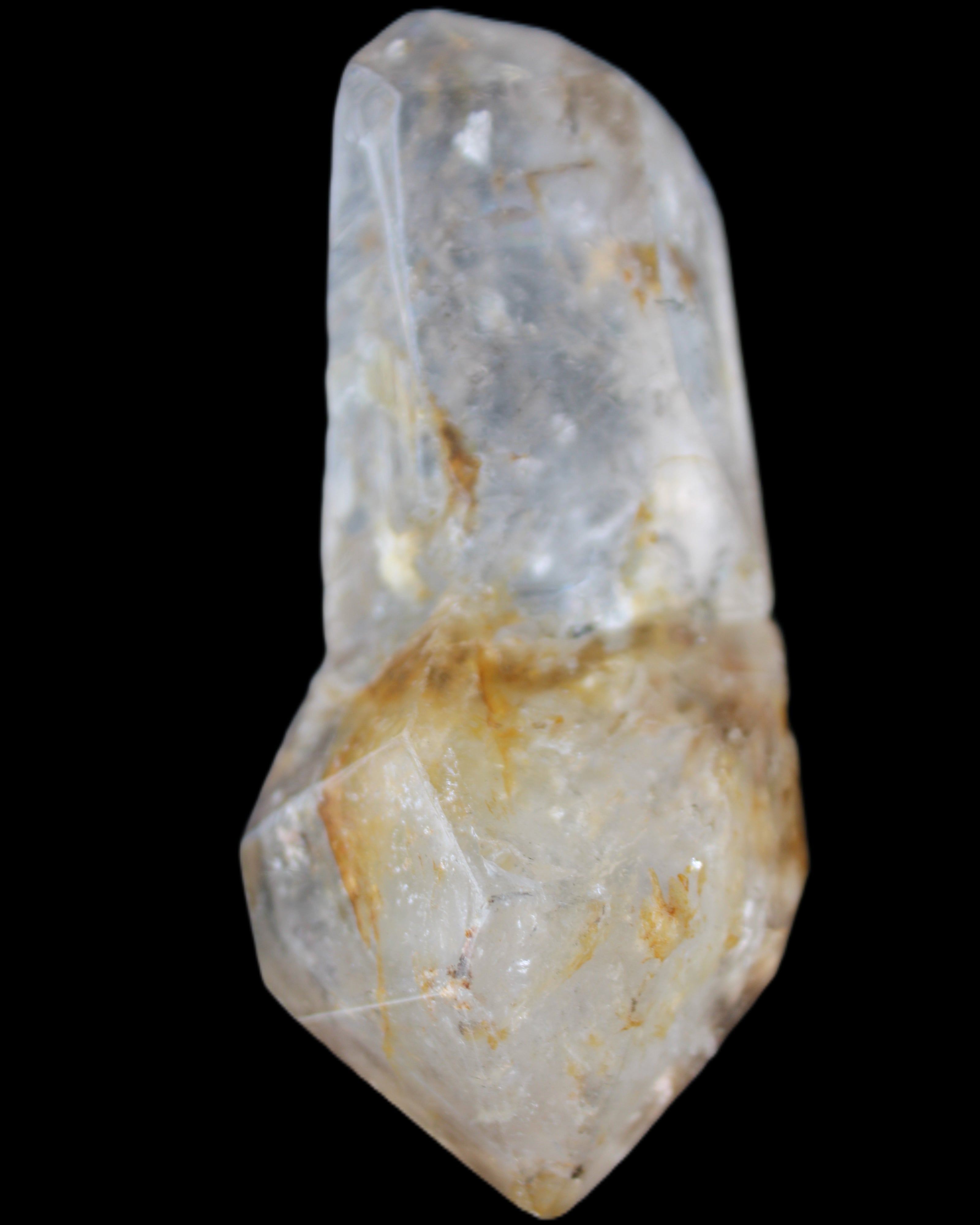 Herkimer Diamond Quartz Enhydro 101*45*40mm 180g in sunlight - Rocks and Things Store