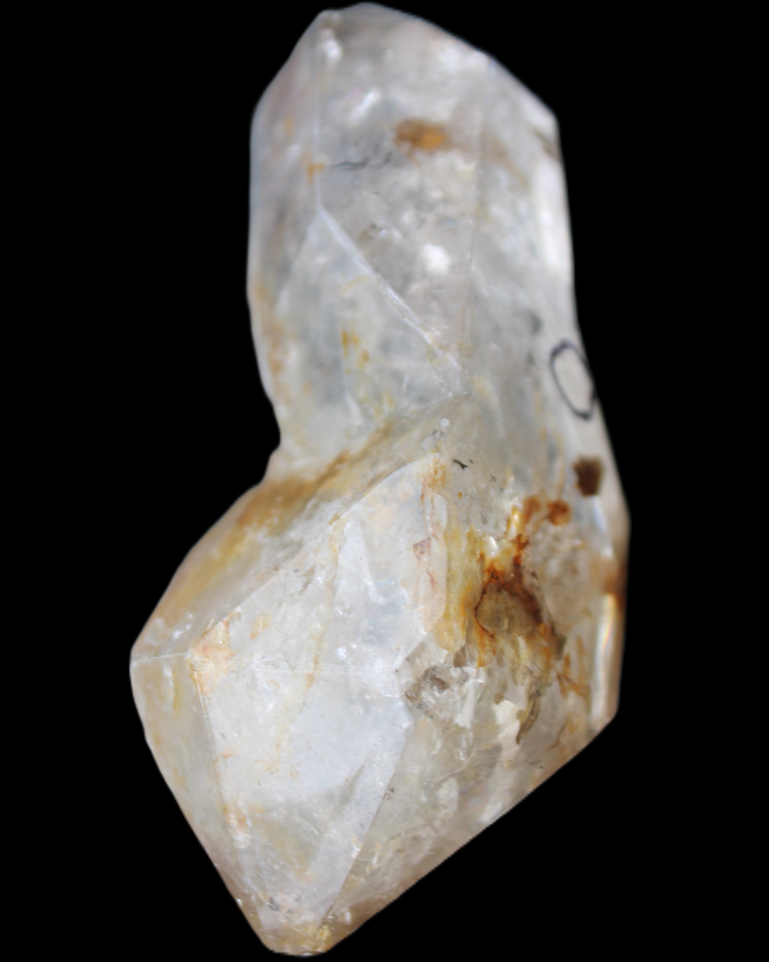 Herkimer Diamond Quartz Enhydro 101*45*40mm 180g in sunlight - Rocks and Things Store