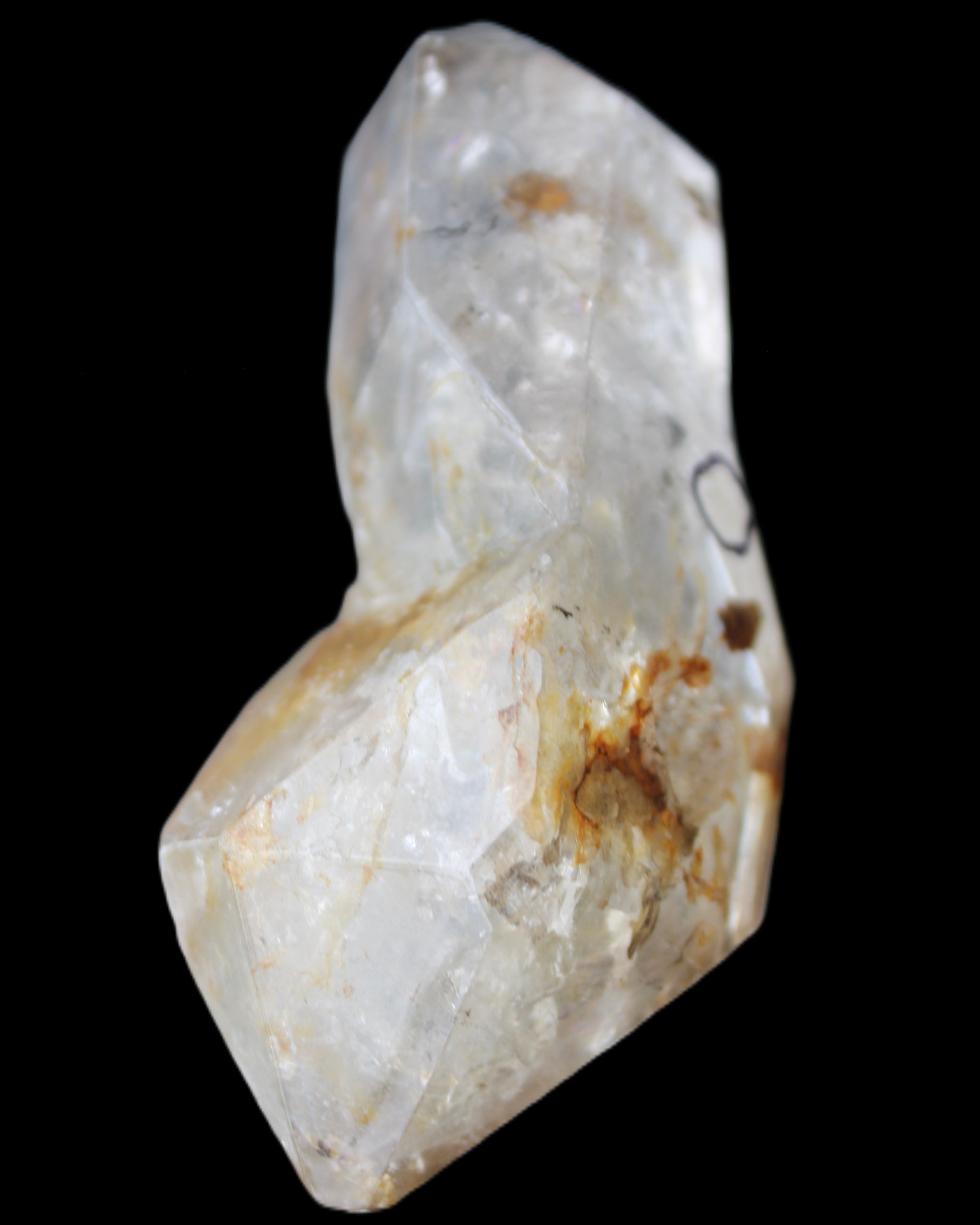 Herkimer Diamond Quartz Enhydro 101*45*40mm 180g in sunlight - Rocks and Things Store