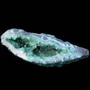 Electroplated Agate Quartz geodes range- greenish, 35-57g in sunlight - Rocks and Things Store