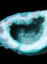 Electroplated Agate Quartz geodes range- greenish, 35-57g in sunlight - Rocks and Things Store