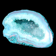 Electroplated Agate Quartz geodes range- greenish, 35-57g in sunlight - Rocks and Things Store