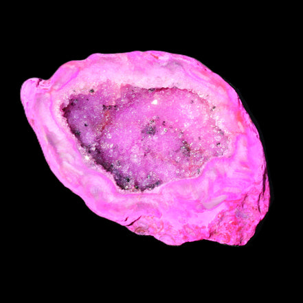 Electroplated Agate Quartz geodes range in sunlight - Rocks and Things Store