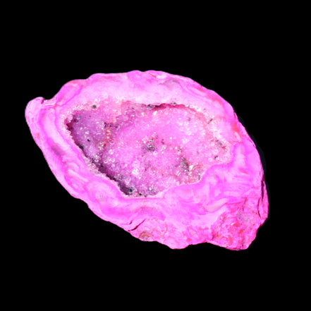 Electroplated Agate Quartz geodes range in sunlight - Rocks and Things Store