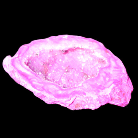 Electroplated Agate Quartz geodes range in sunlight - Rocks and Things Store
