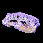 Purplish Electroplated Agate Quartz geodes 48-52mm 48-69g in sunlight - Rocks and Things Store